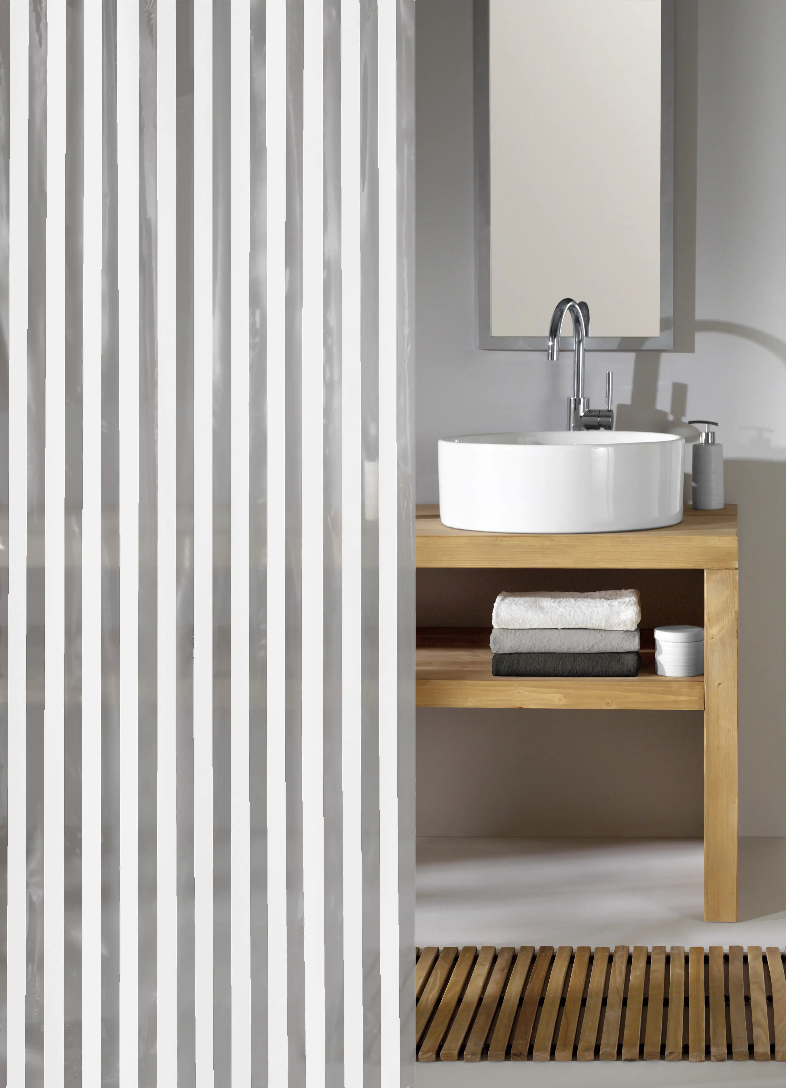 Kleine Wolke Duschvorhang Noa weiß, 180 x 200 cm Kleine Wolke Duschvorhang Noa weiß, 180 x 200 cm