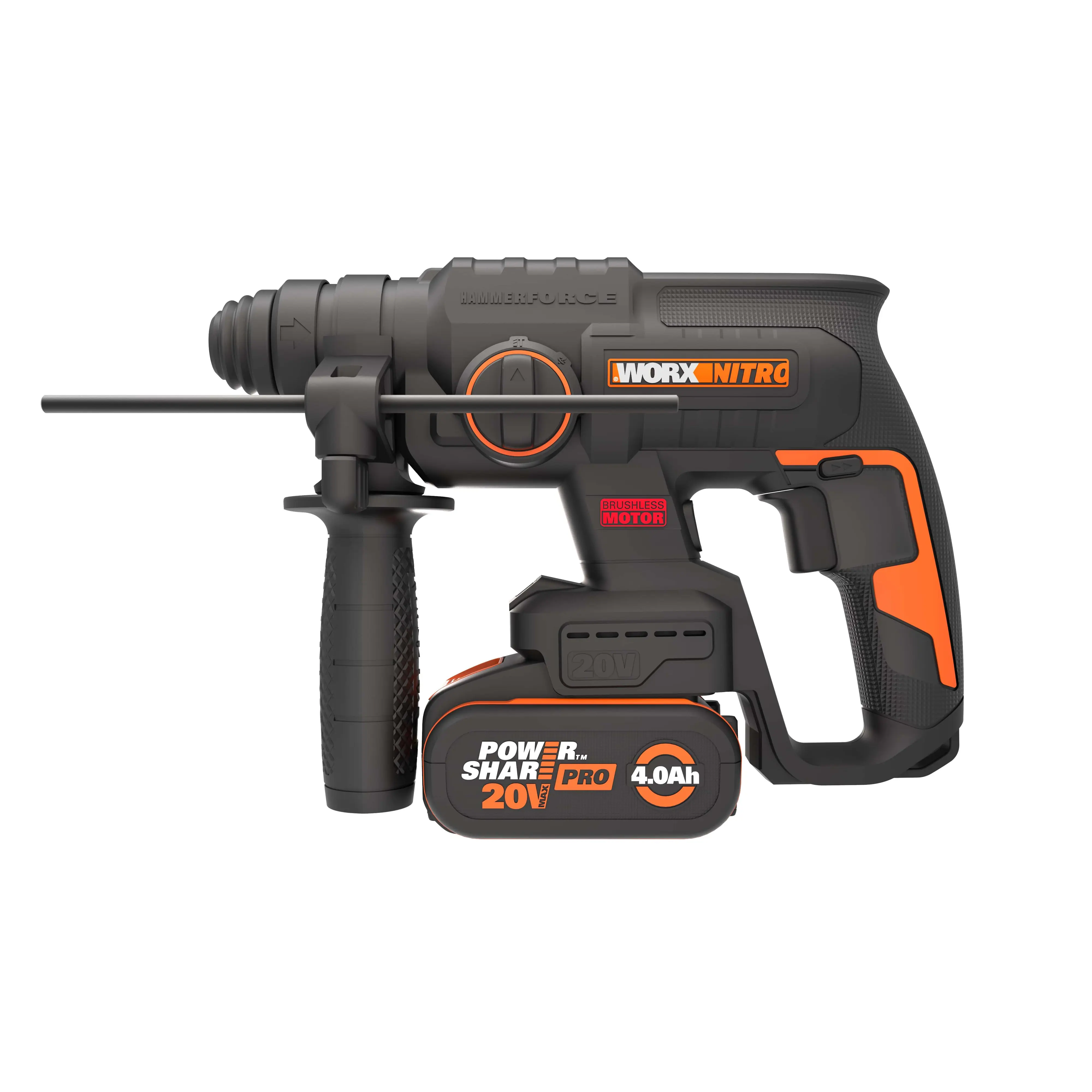 Worx NITRO Akku-Bohrhammer WX381 20 V inkl. 4 Ah Akku & Ladegerät