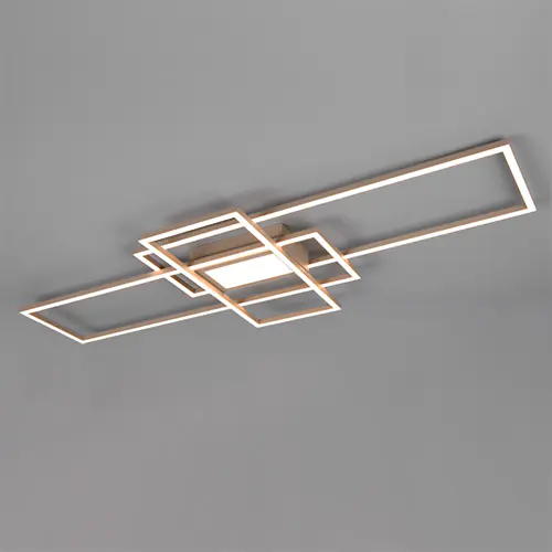 Trio LED-Deckenleuchte Irvine 105x42 cm warm beige dimmbar CCT