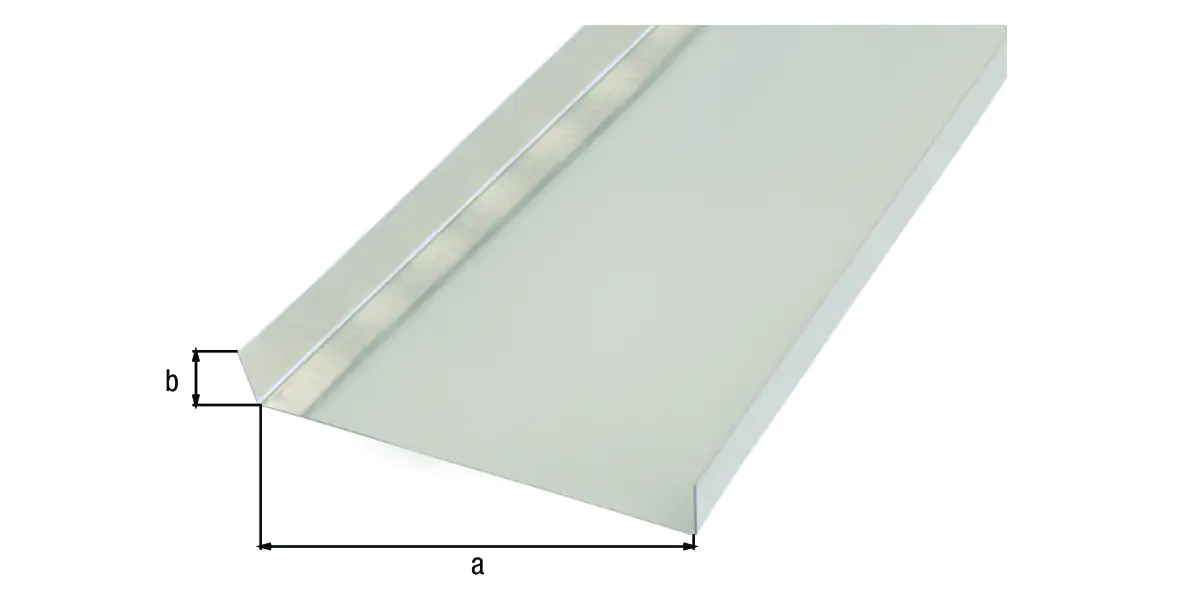 Alberts Glattblech U-Form Aluminium natur 18 x 130 x 18 x 1000 mm gekantet