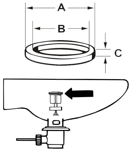 Cornat O-Ring für Excenter-Stopfen Ø 39 mm, 32x3,5 mm