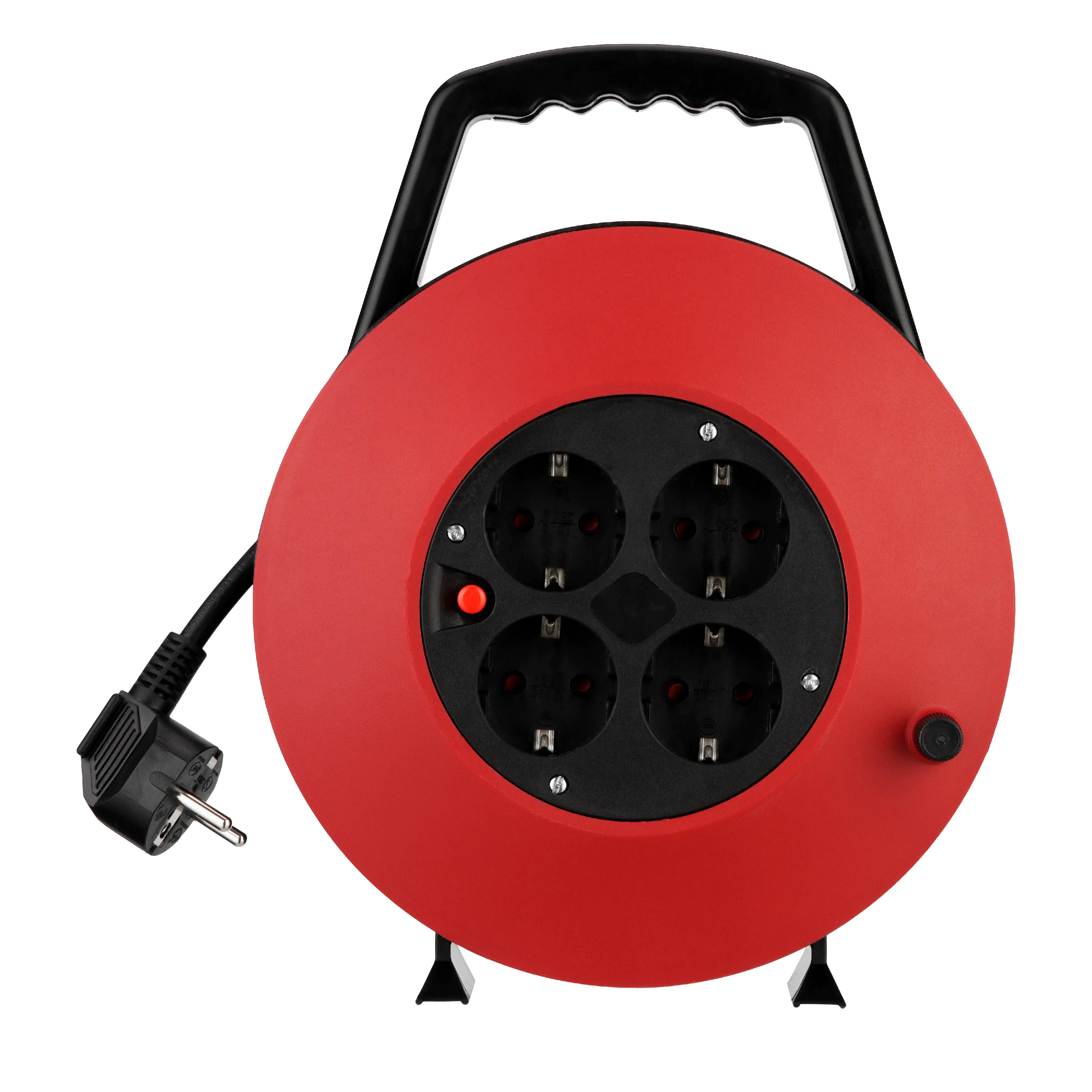 REV Kabeltrommel Innen 10 m H05VV-F 3G1,5mm², schwarz rot