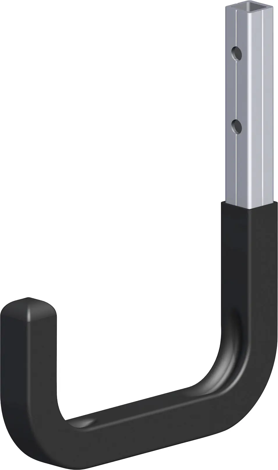 coaxis®-Wandhaken, gummiert 250 x 300 mm Aluminium roh schwarz coaxis®-Wandhaken, gummiert 250 x 300 mm Aluminium roh schwarz