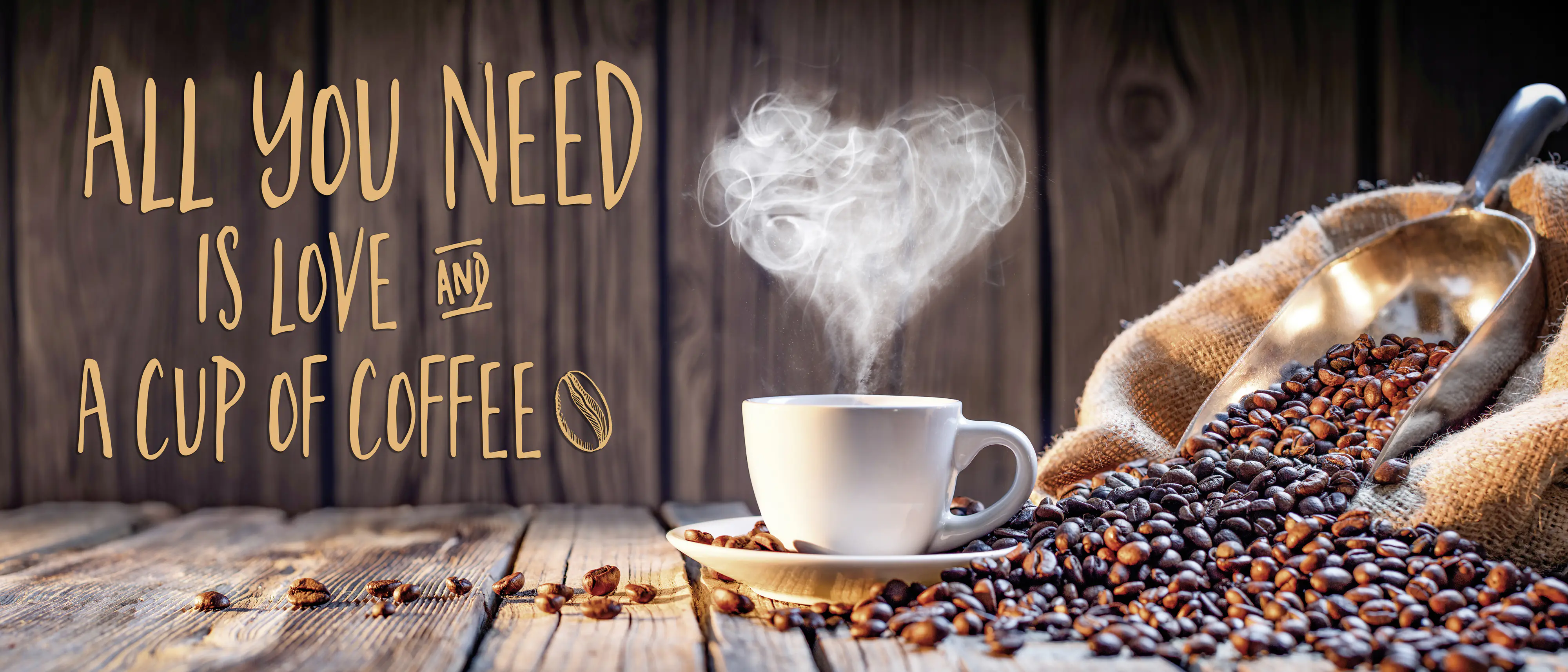 Keilrahmenbild All you need 30 x 70 cm