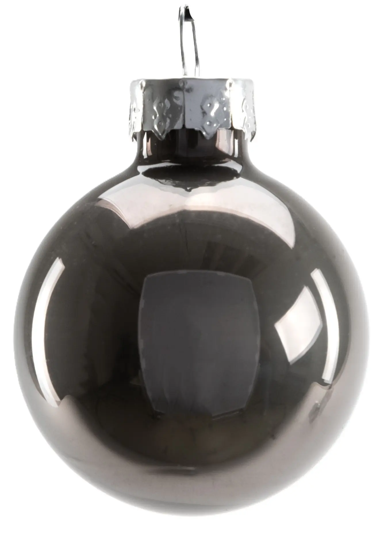 TrendLine Mini-Christbaumkugeln aus Glas Ø 3,5 cm warmgrau 16 Stück