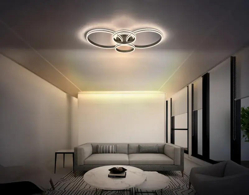 Globo Deckenleuchte Grouni 106 x 60 cm titan matt