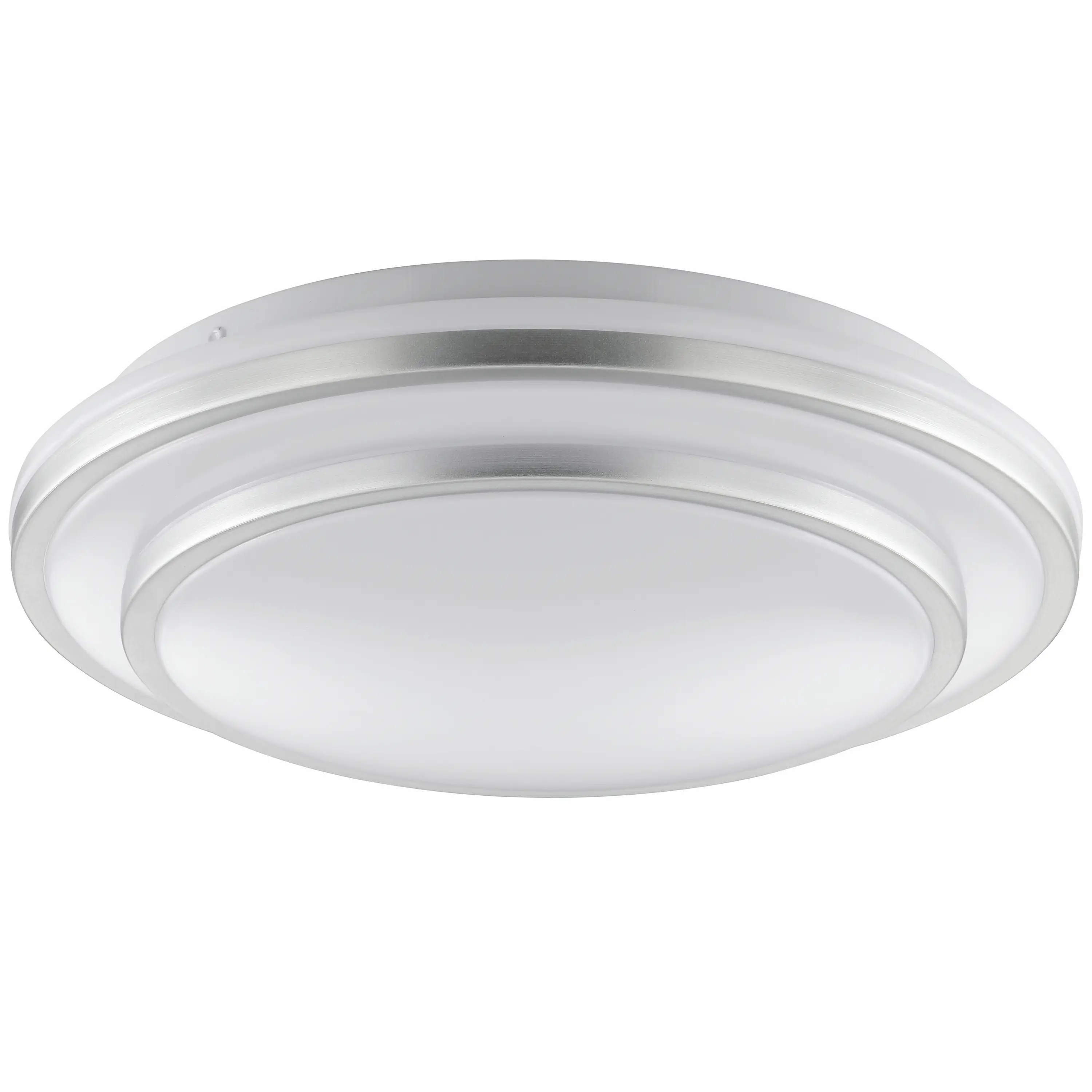 Brilliant LED Deckenleuchte Luciano Ø 29,5 x 6,5 cm neutralweiß aluminium weiß