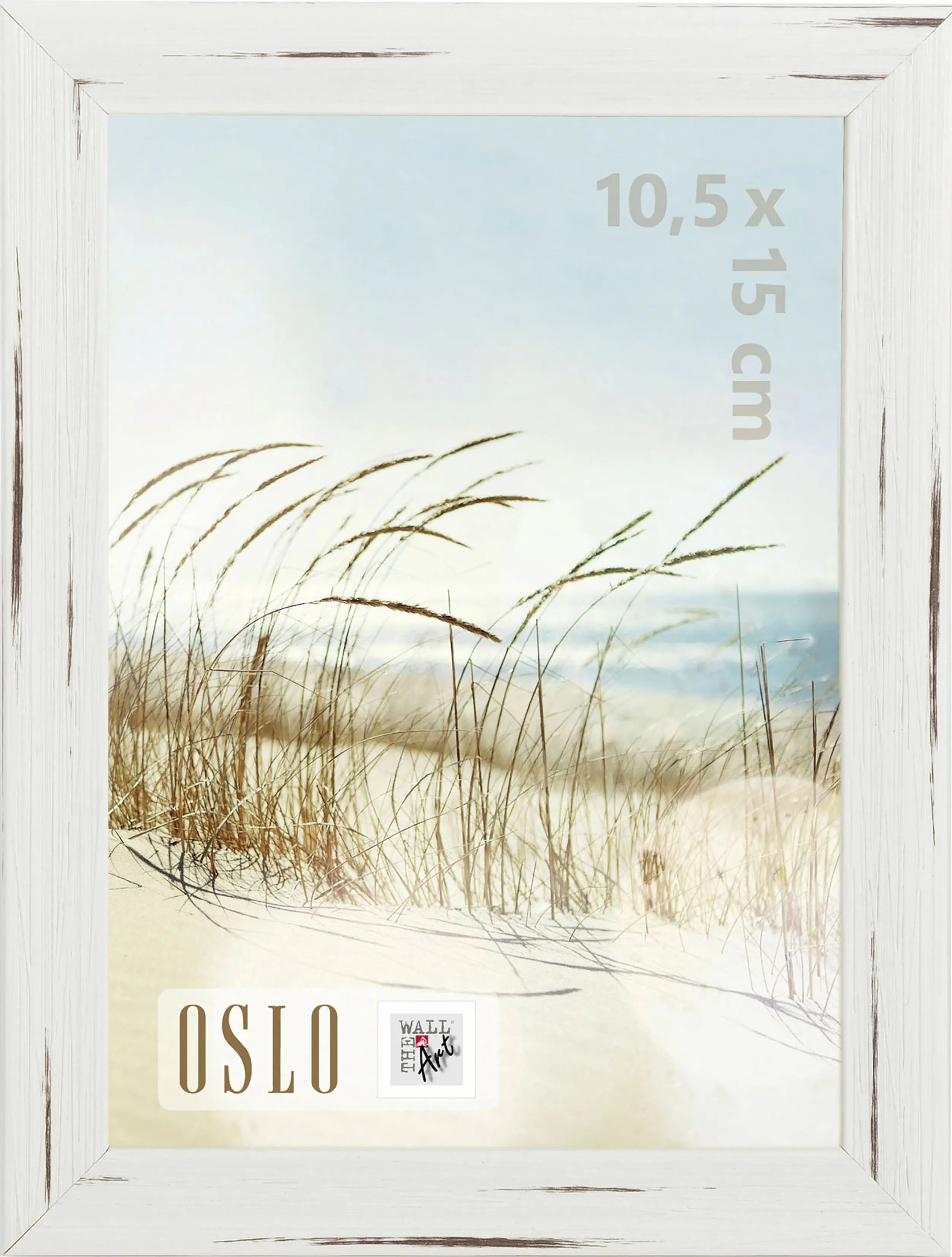 Bilderrahmen Holz Oslo weiß 10,5 x 15 cm