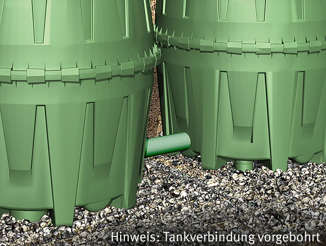 Garantia Regenwassertank Herkules 3.200 l, grün, inkl. Stützrohr Garantia Regenwassertank Herkules 3.200 l, grün, inkl. Stützrohr