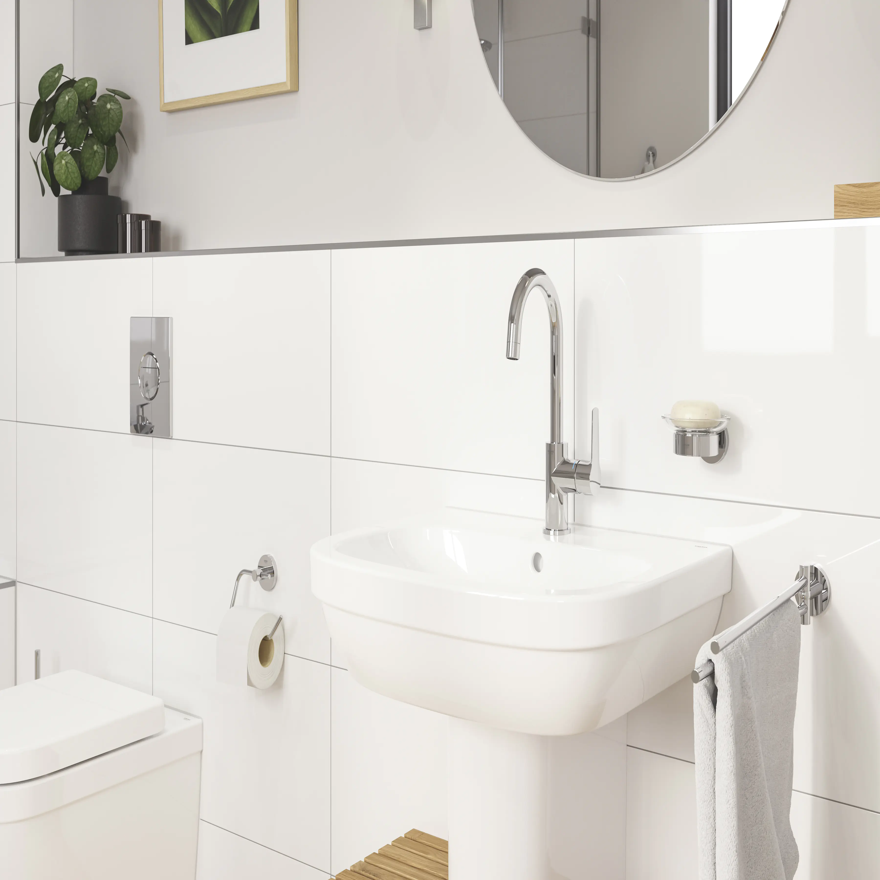 Grohe Start WC-Papierhalter chrom klebbar Grohe Start WC-Papierhalter chrom klebbar