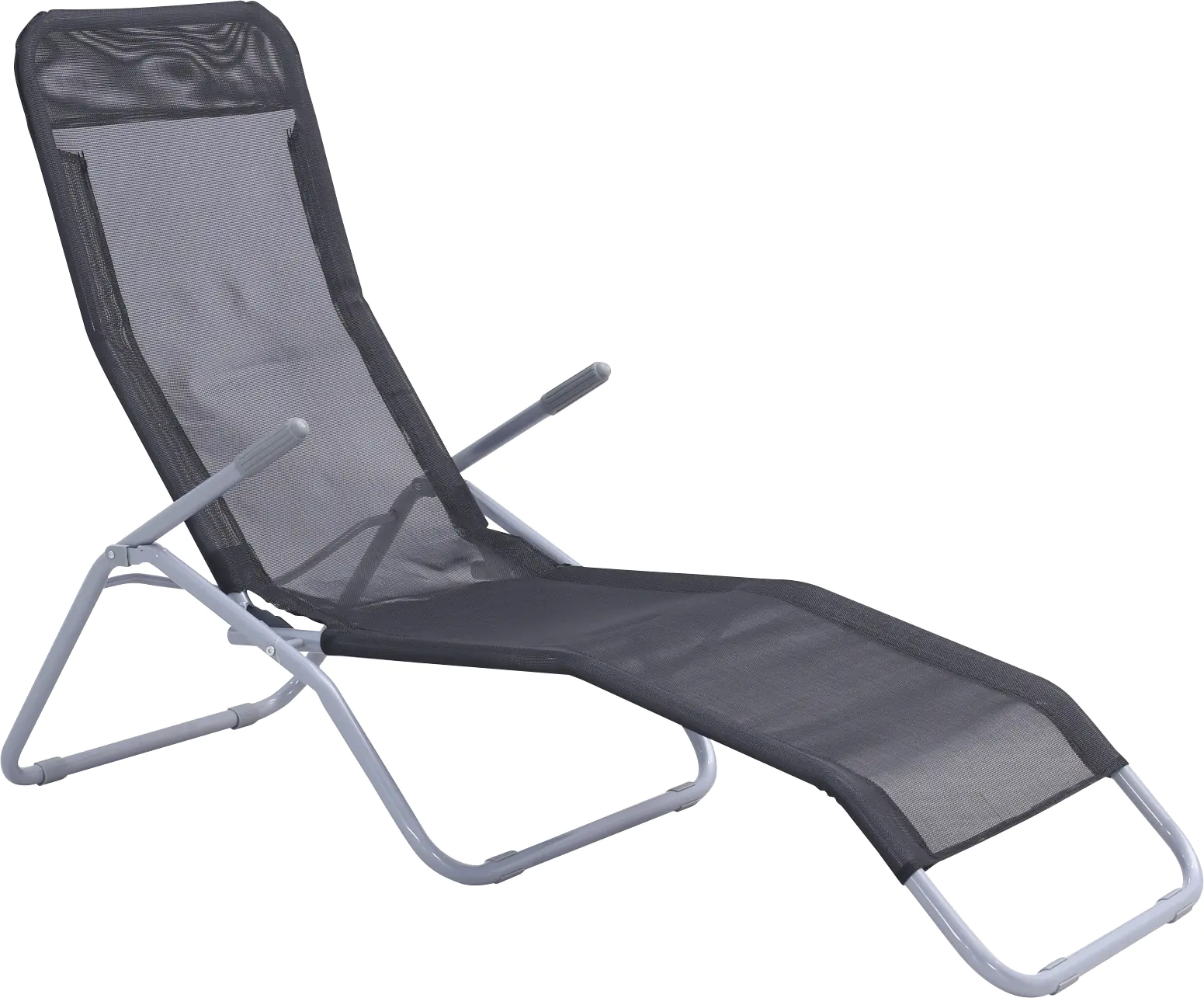 TrendLine Relaxliege Textilenbespannung, schwarz