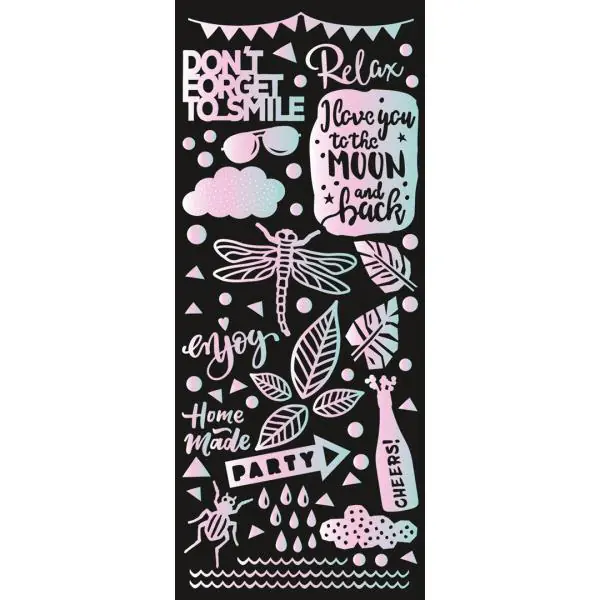 Relief-Sticker Basic 10 Blatt