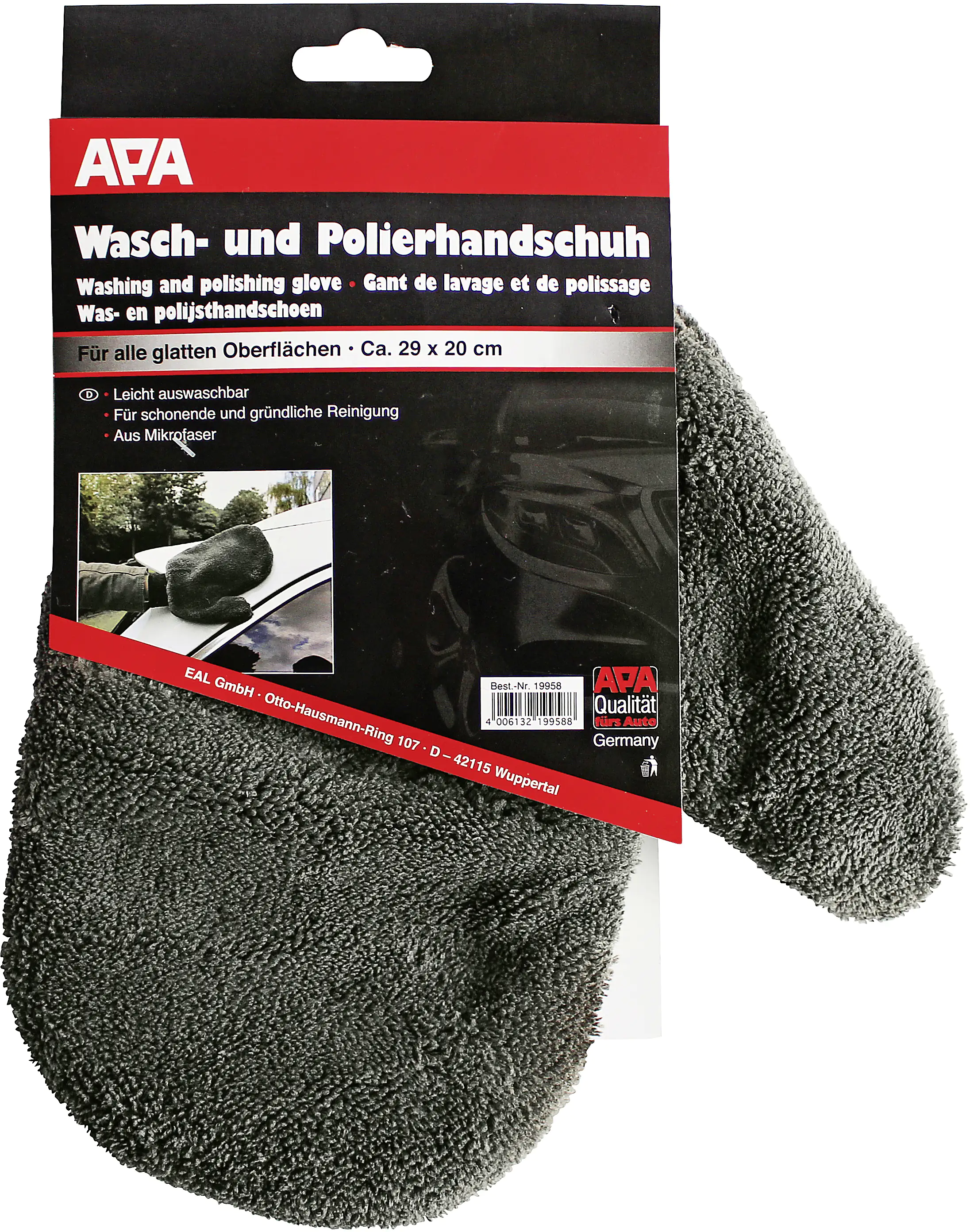 APA Wasch- und Polierhandschuh 29x20cm