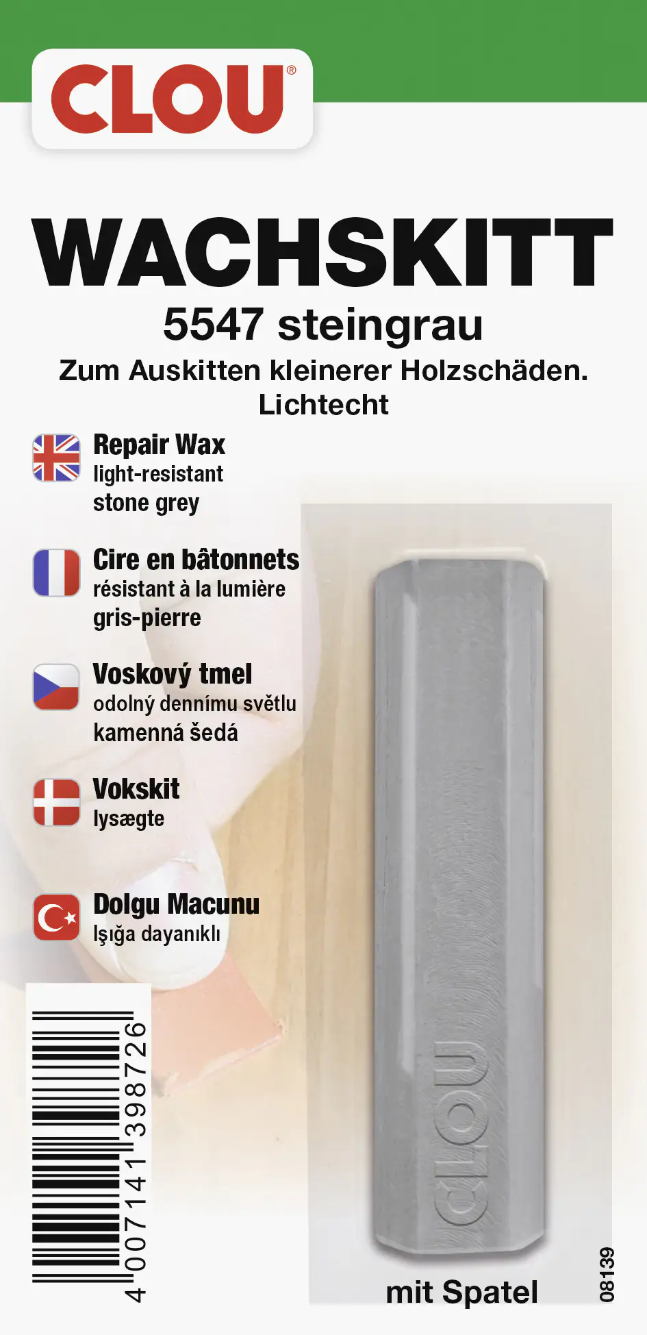 Clou Wachskitt steingrau Clou Wachskitt steingrau