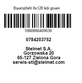 Baumpfahl 120 cm, Ø 8 cm, kesseldruckimprägniert Baumpfahl 120 cm, Ø 8 cm, kesseldruckimprägniert