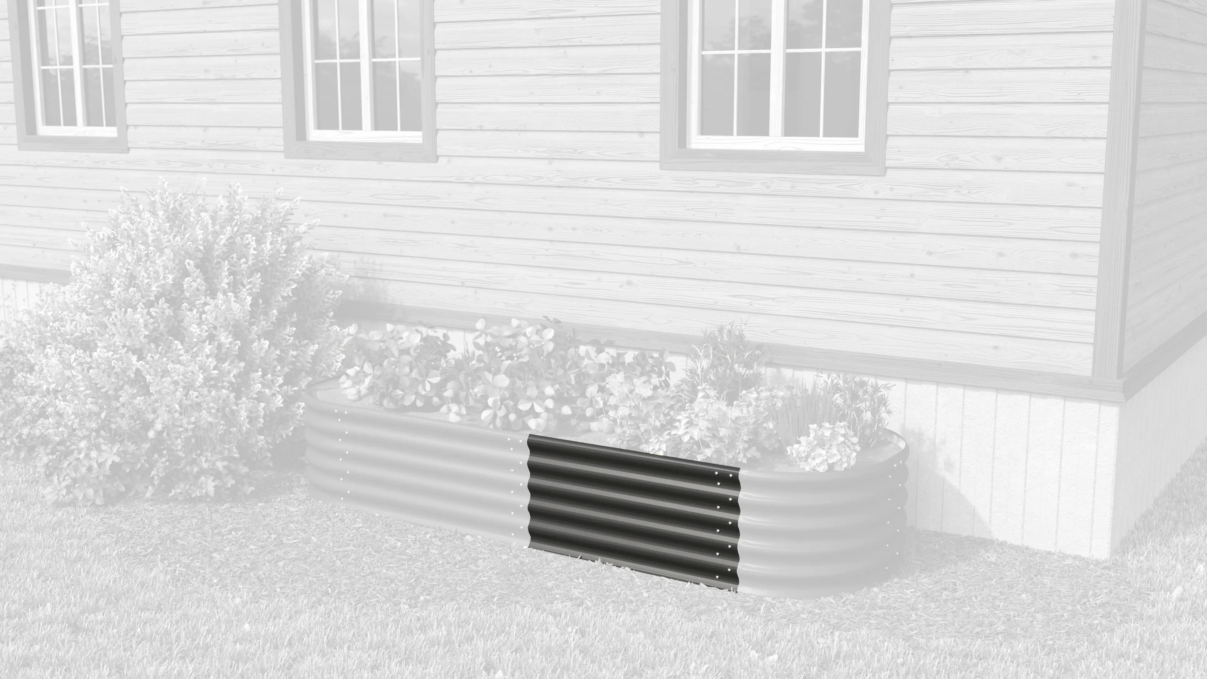 Vitavia Erweiterung Stretched zu Hochbeet 401 80 x 40 cm schwarz