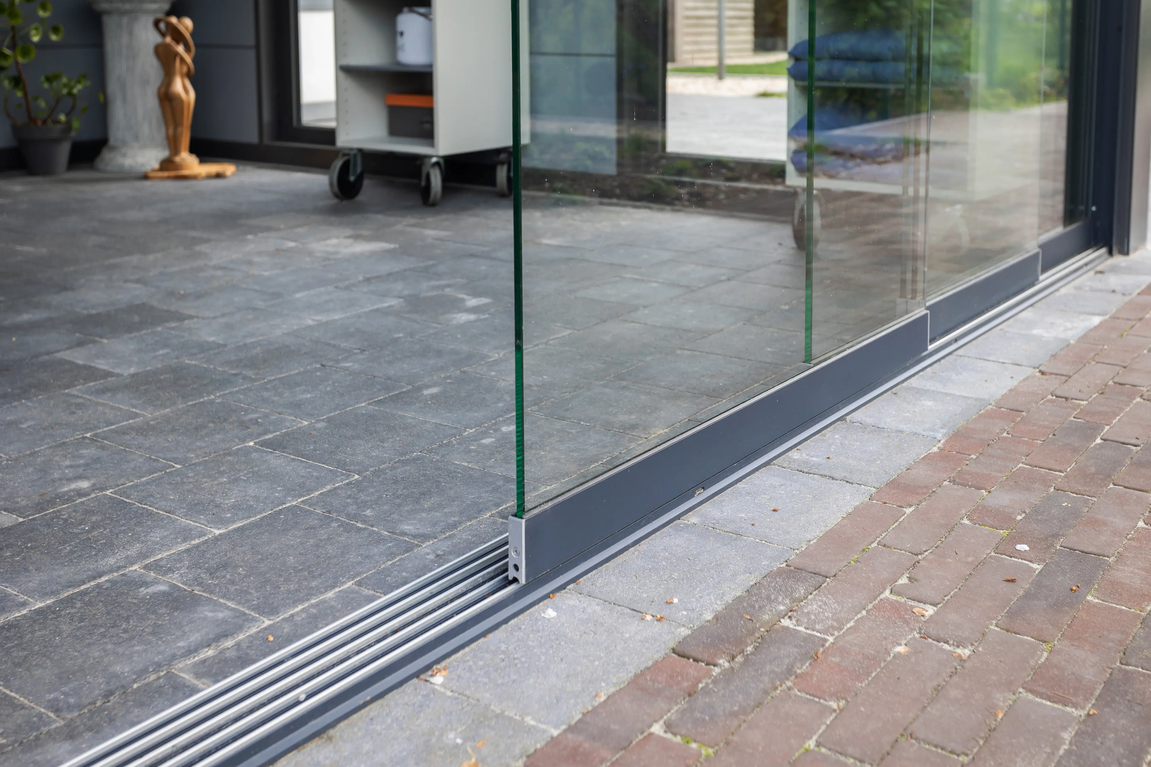 Telluria Glasschiebewand SIN3630 für Pavillon schwarz