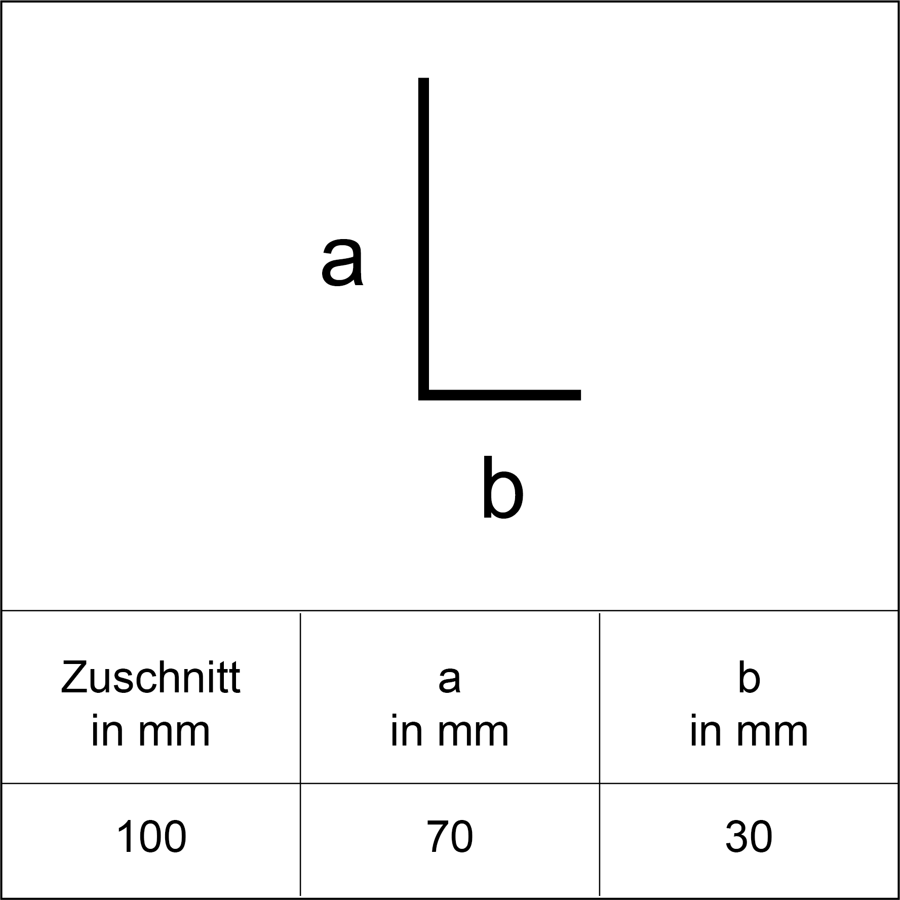 Sarei Winkelprofil HG2 2000 x 70 x 30 mm natur