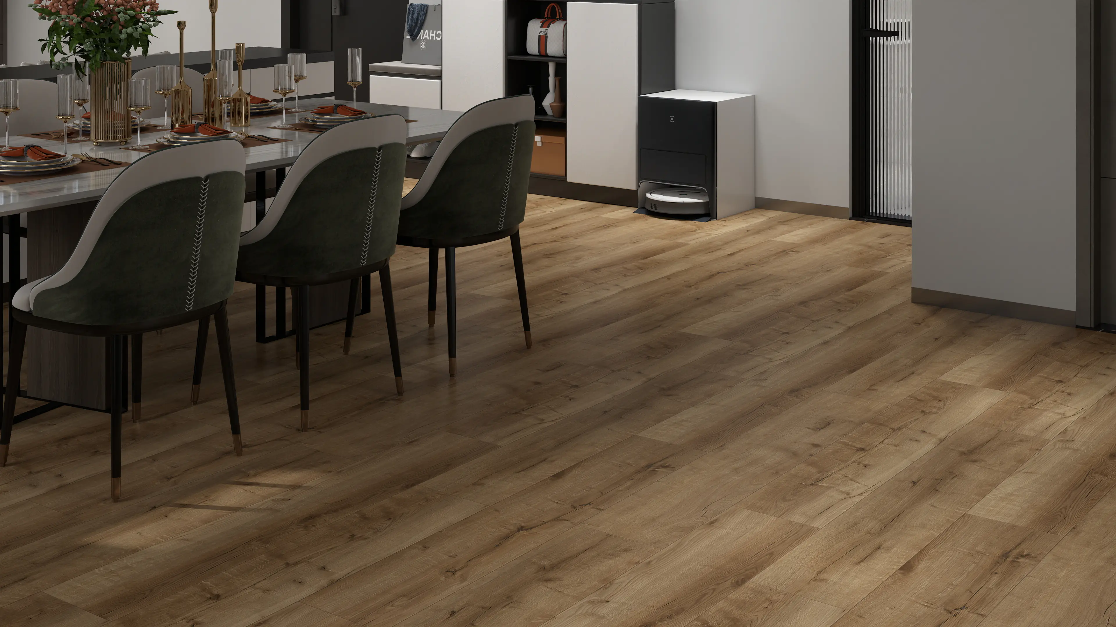Decoflooring Vinylboden mit Trittschalldämmung Eiche Nova Natura 