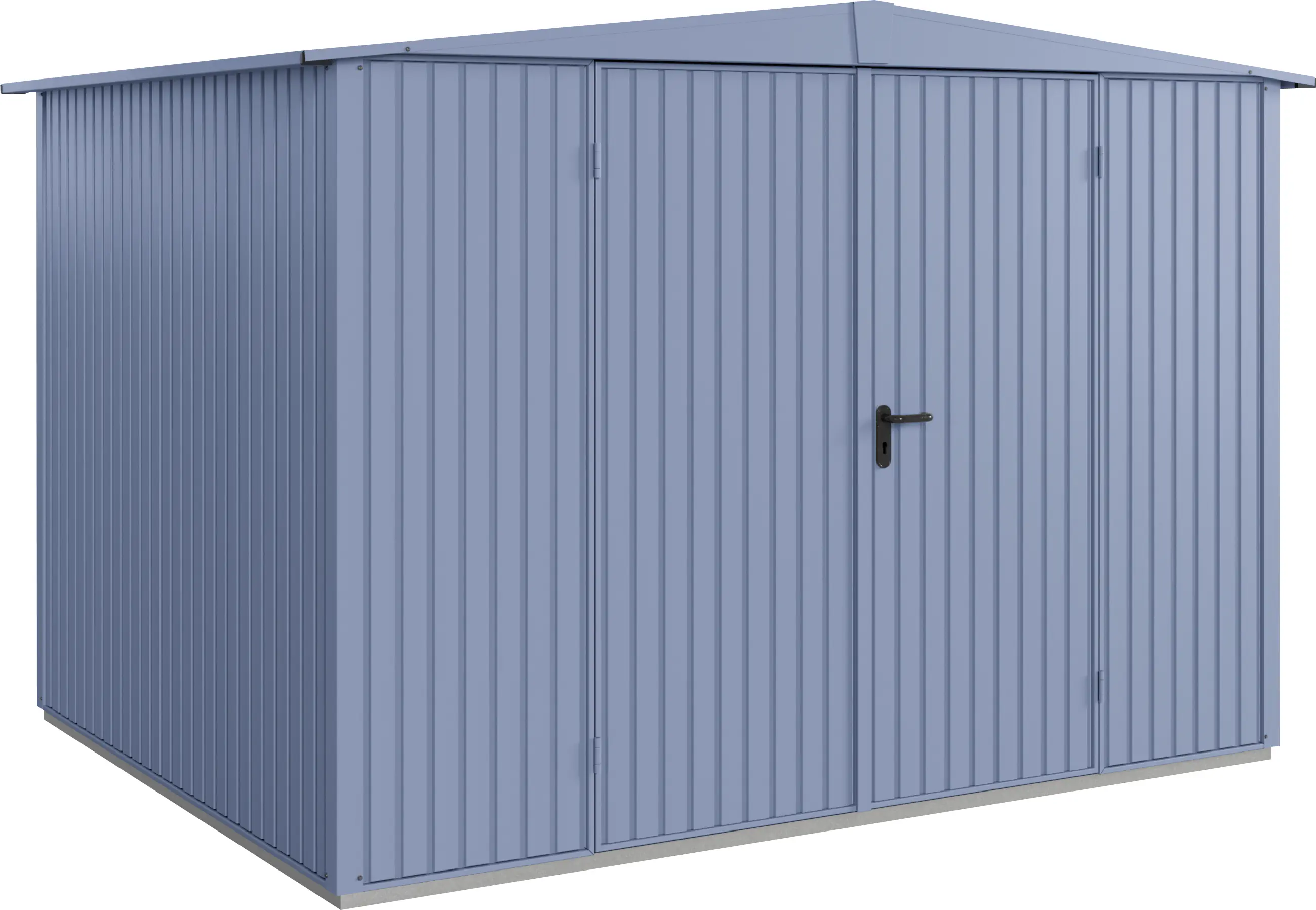 EcoStar Gerätehaus Trend-S Typ 3 323,6 x 247,7 x 219,4 cm taubenblau