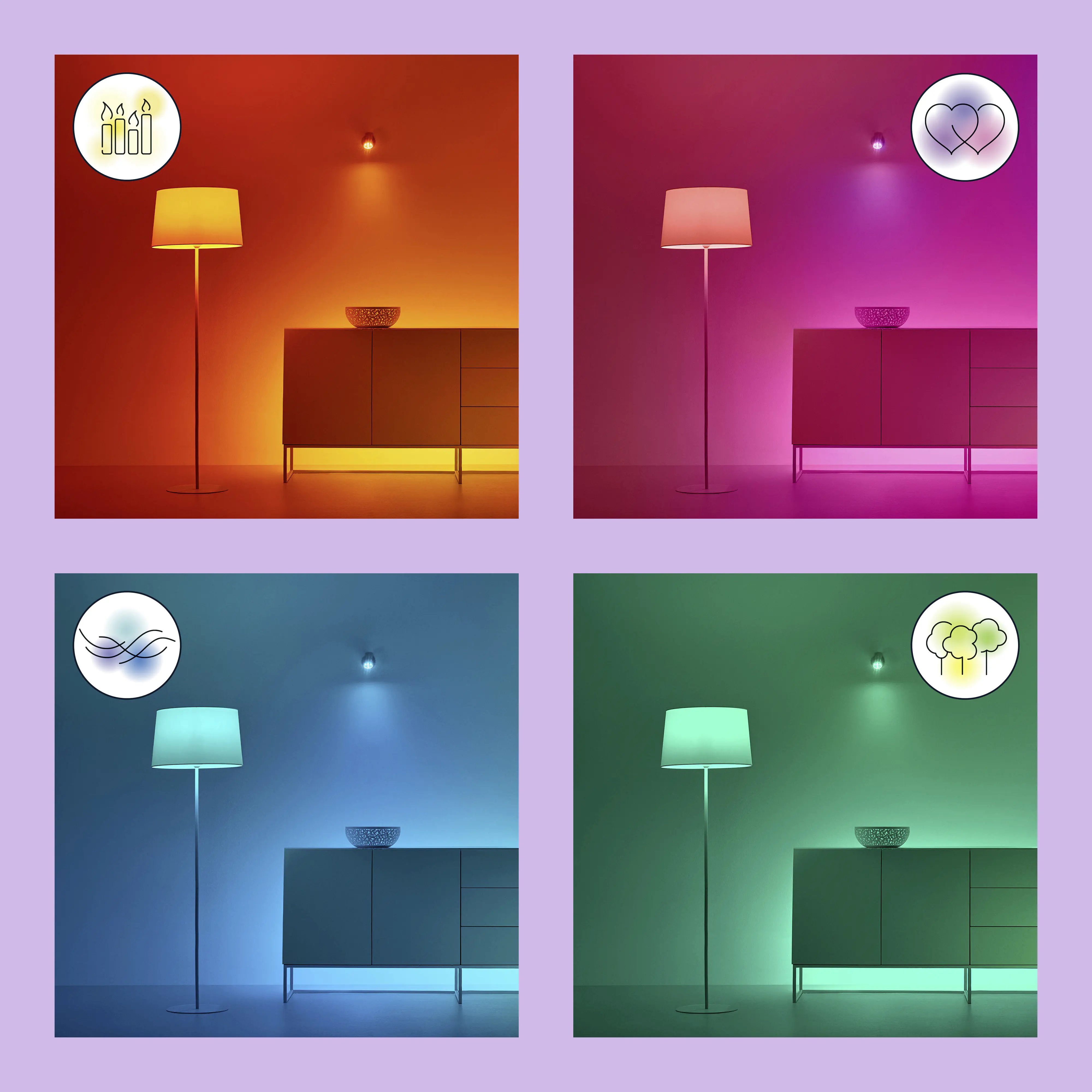 Philips LED Leuchtmittel E27  11W 1005lm 2200-6500K RGB 