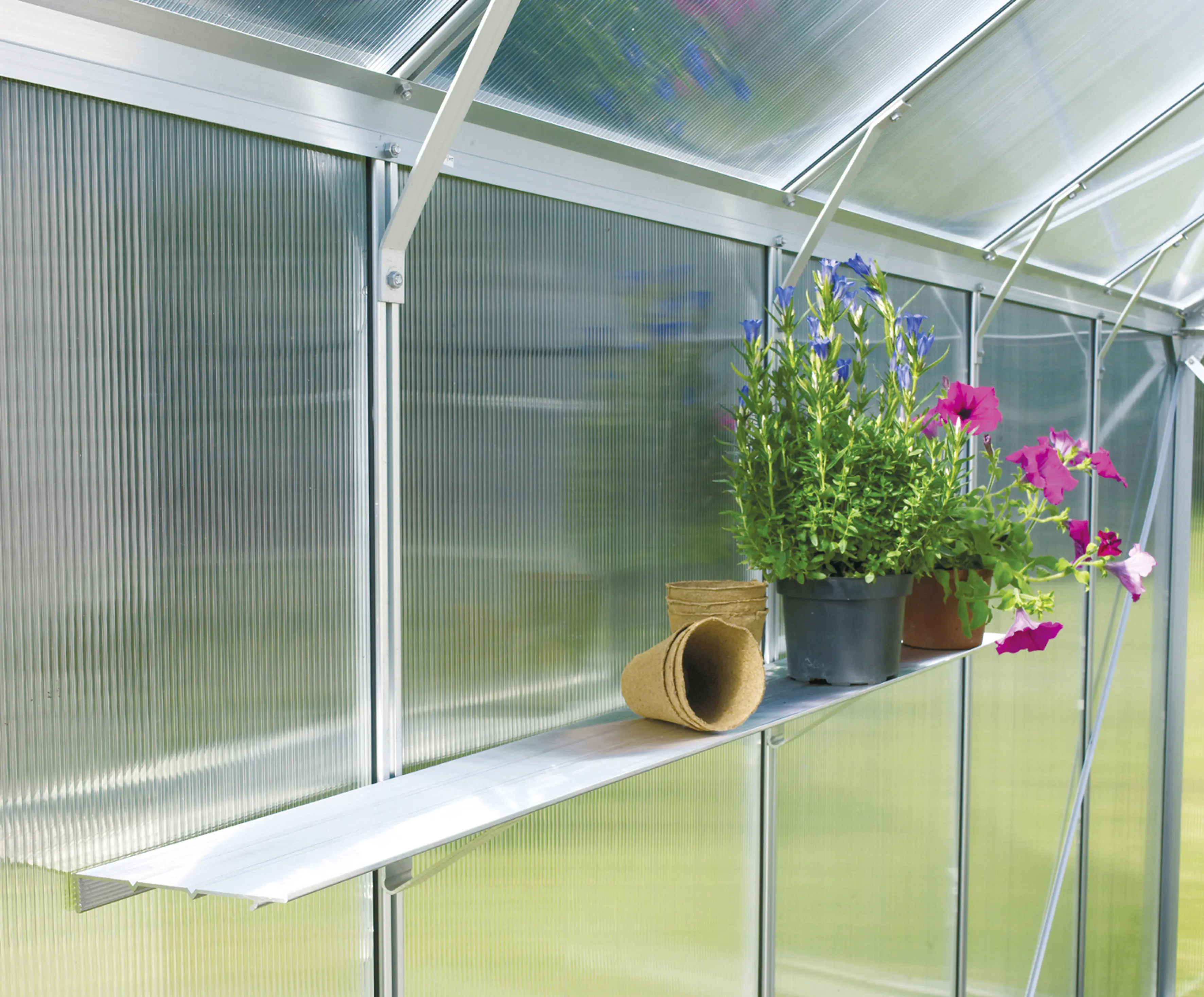 Vitavia Alu-Wandregal 122 x 15 cm aluminium