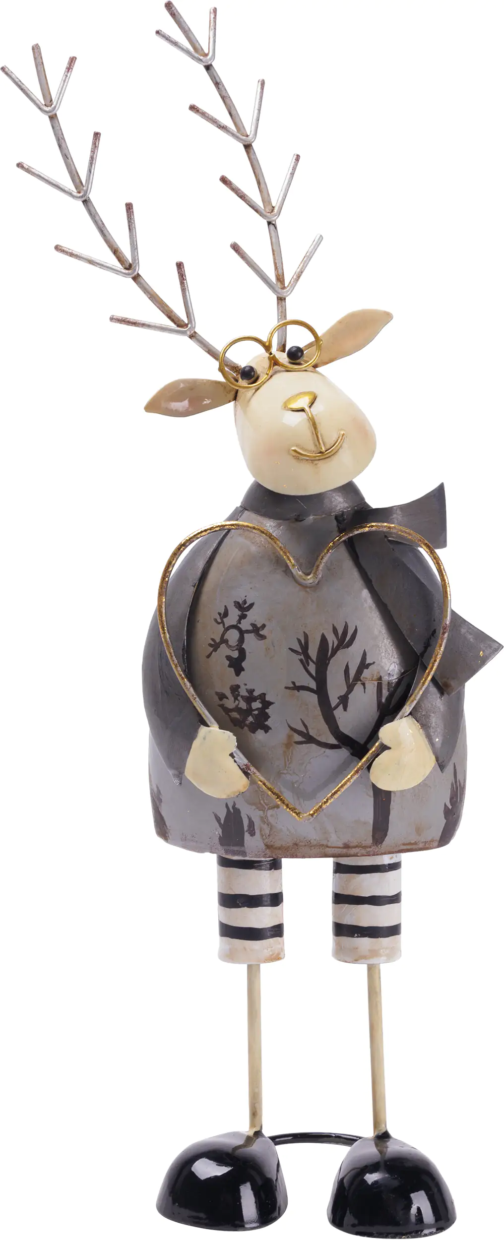 TrendLine Dekofigur Metall Rentier 36 x 15 cm