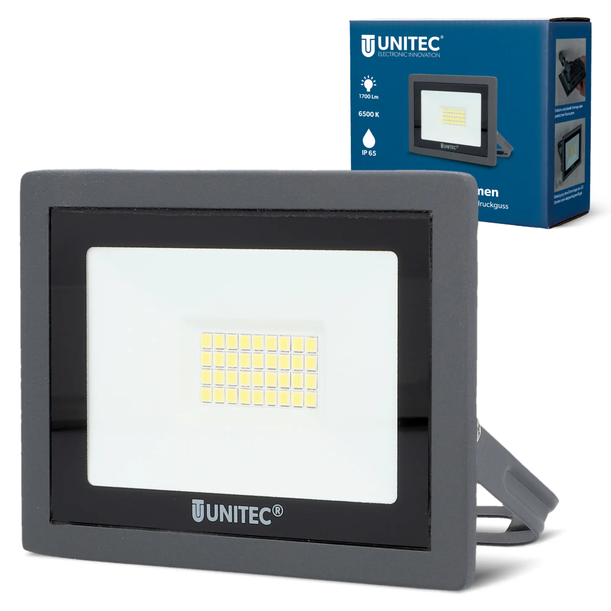 UniTec LED Strahler anthrazit 14 W 1700 lm 