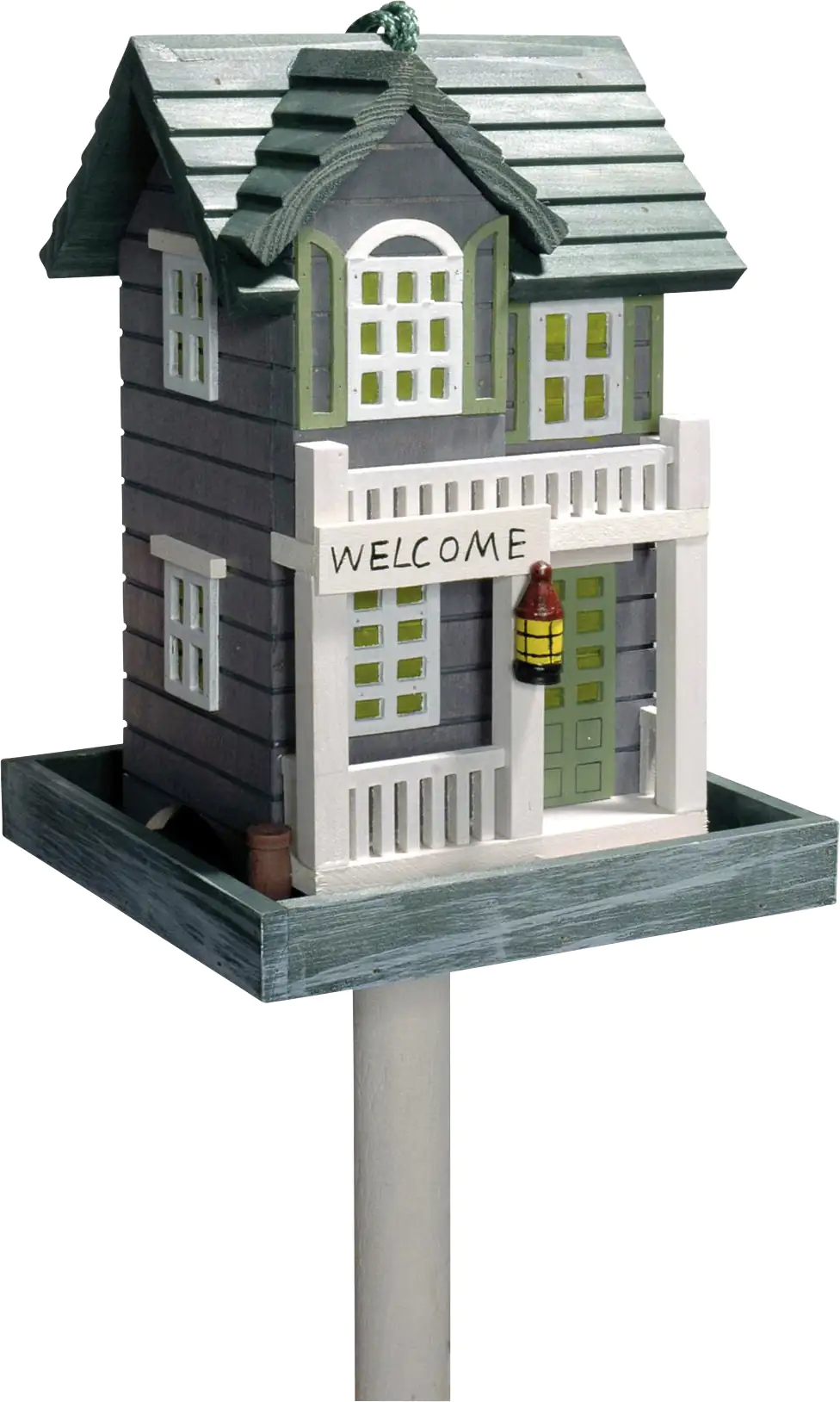 Dobar Deko-Vogelhaus Welcome bunt LxBxH: 18x18x23 cm Dobar Deko-Vogelhaus Welcome bunt LxBxH: 18x18x23 cm