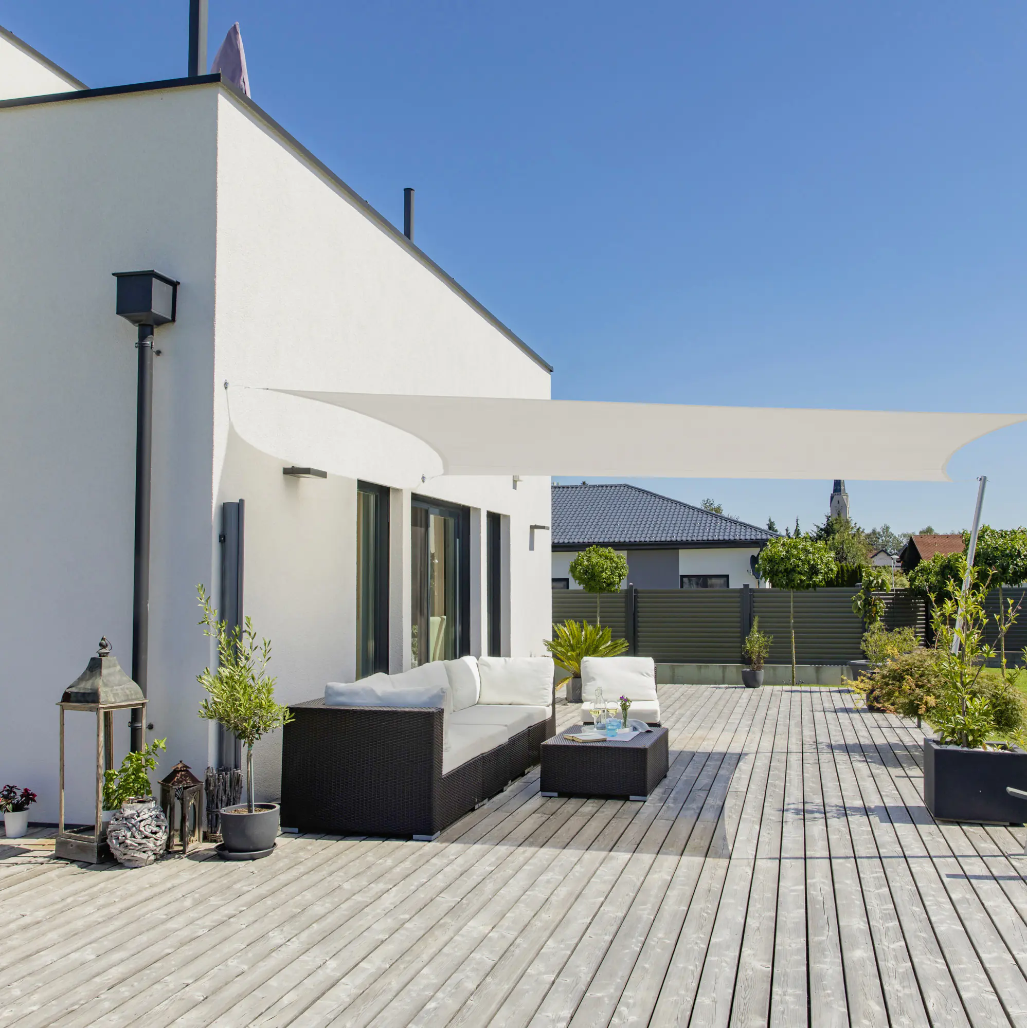 Windhager Sonnensegel Cannes cream 4 x 5 m