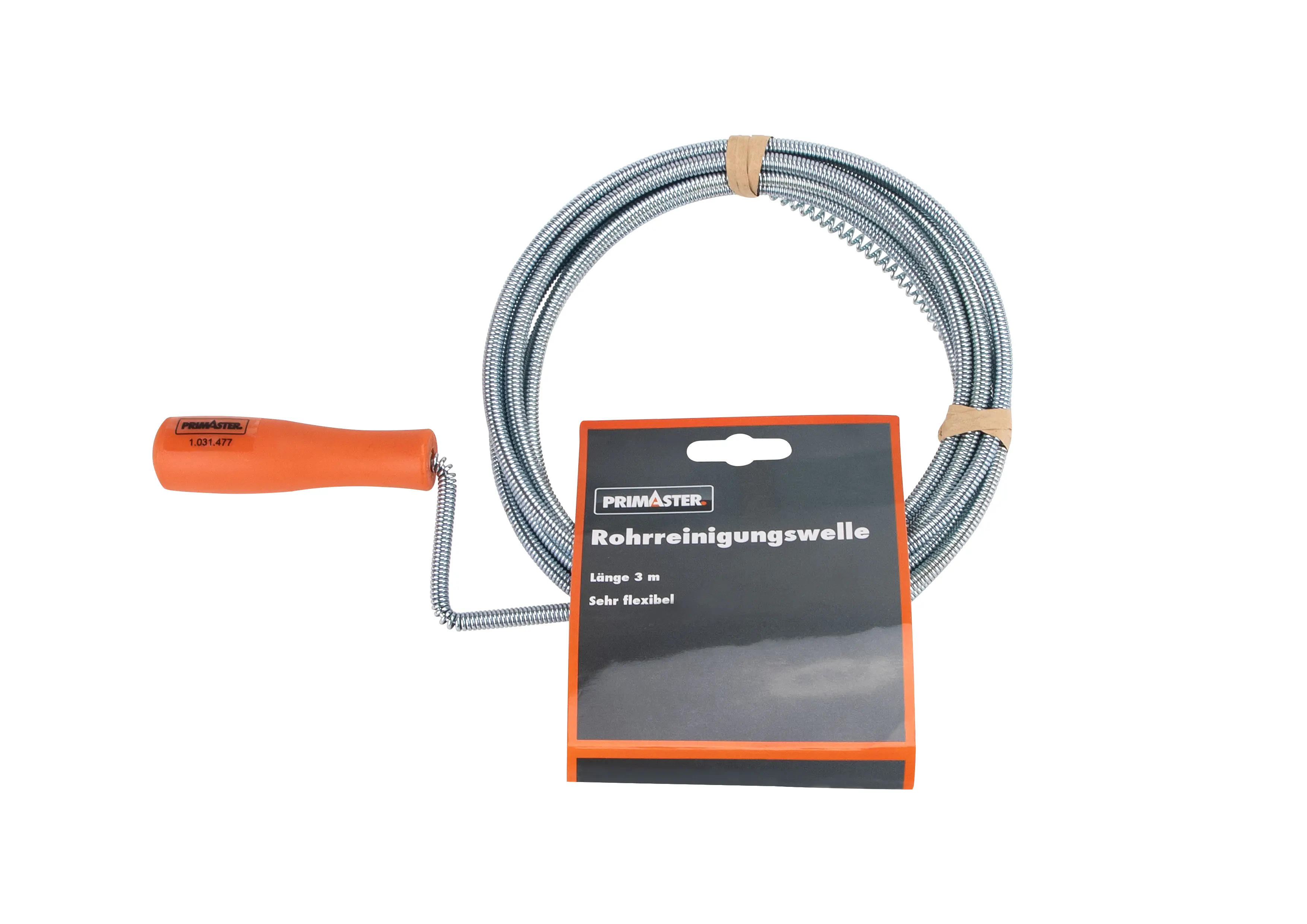 Primaster Rohrreinigungswelle 3 m mit Kralle Primaster Rohrreinigungswelle 3 m mit Kralle