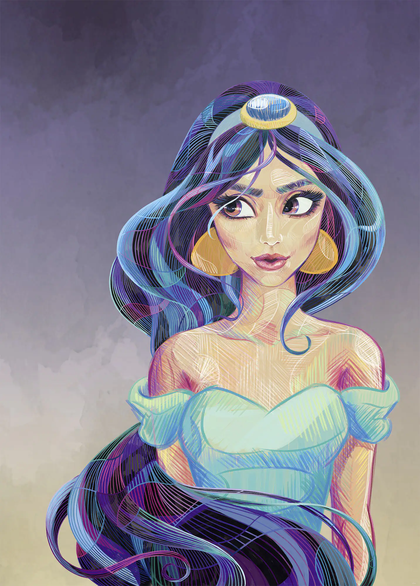 Komar Vlies Fototapete Fascinating Jasmin 200 x 280 cm 