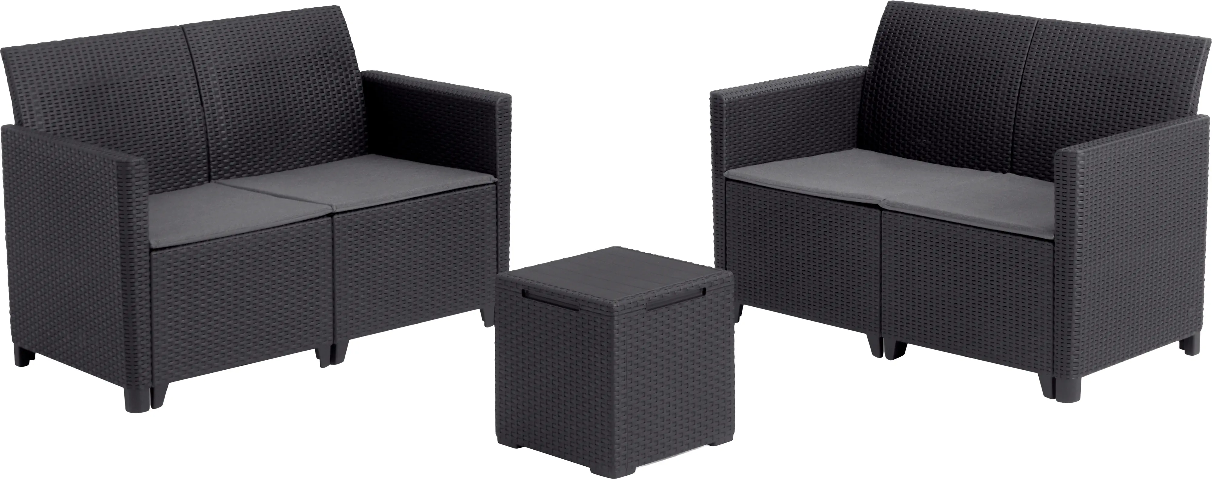 Keter Gartenmöbel-Set Marie Kunststoff in Rattan-Optik