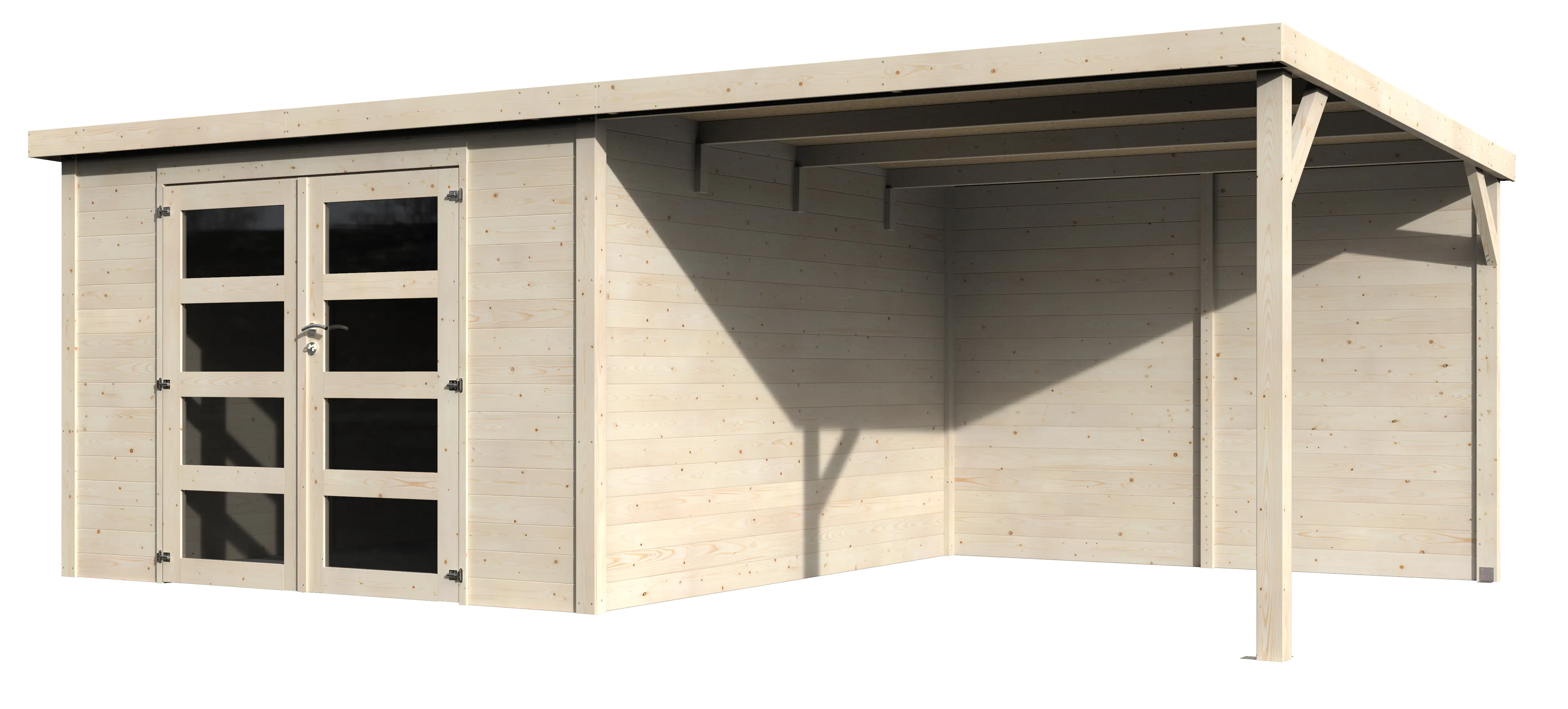 Decor et Jardin Gartenhaus Délices 571 x 305 cm natur inkl. Anbau