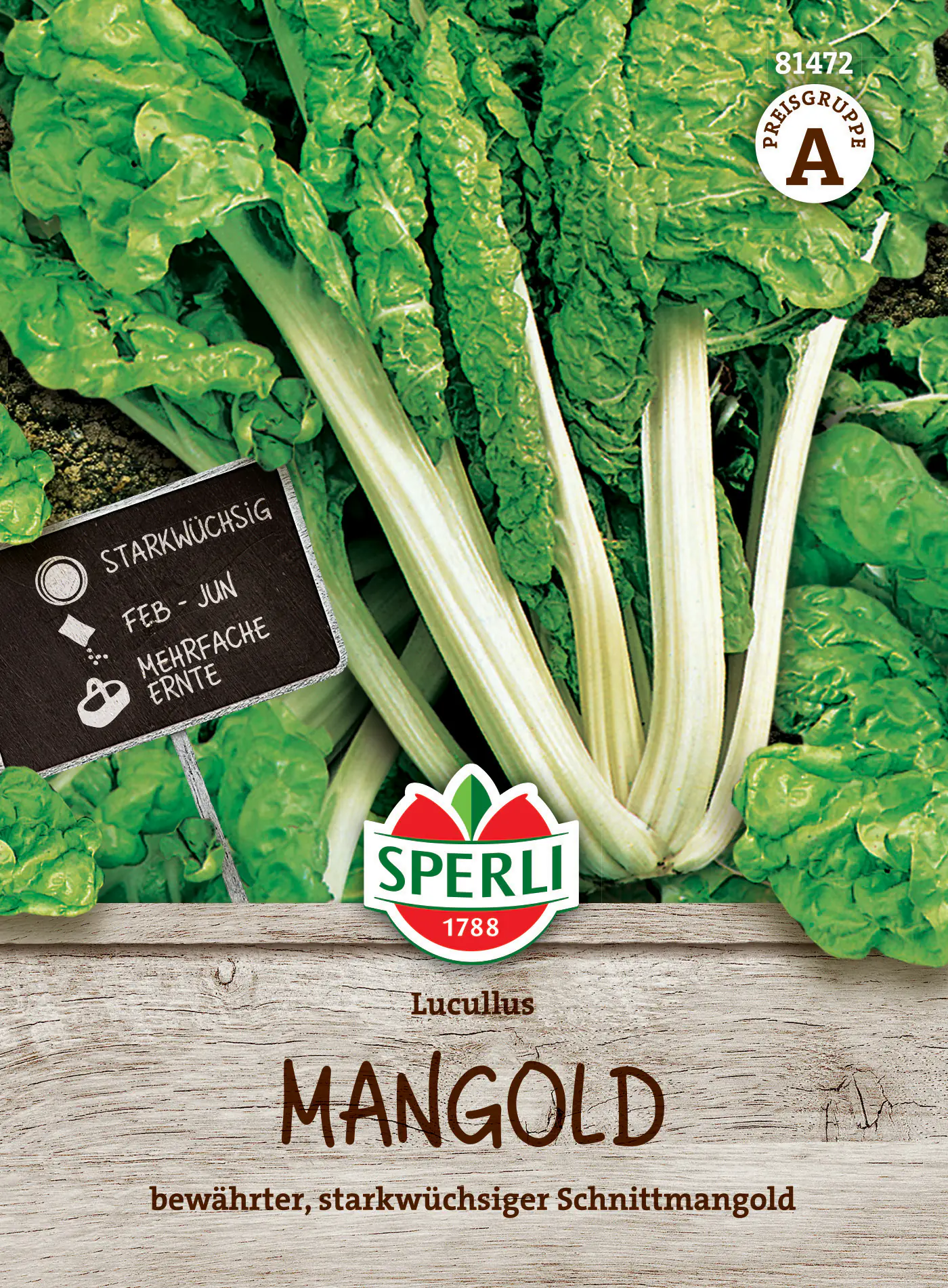 Sperli Saatgut Mangold Lucullus für ca. 50 Pflanzen