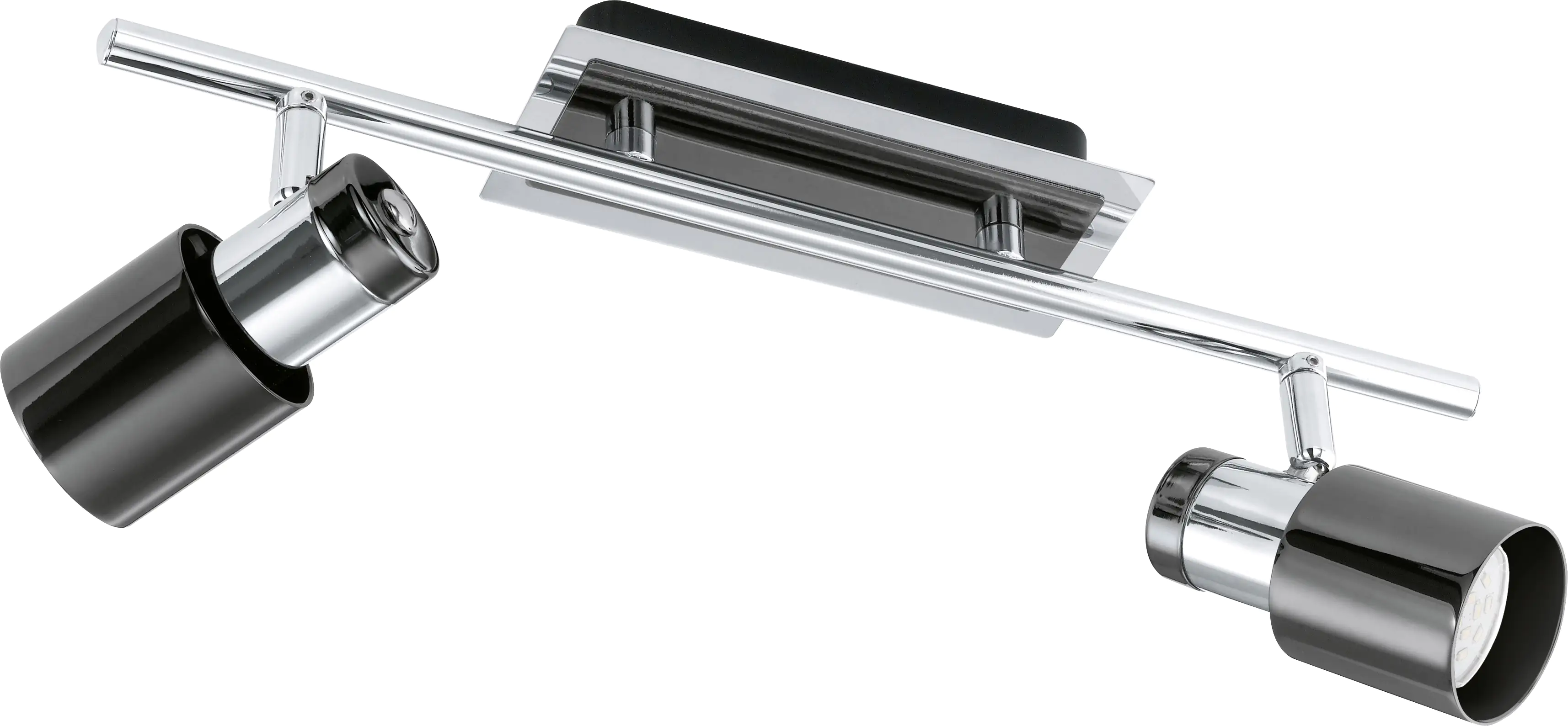 Eglo 2er Spot Davida 1 nickel-nero 39 x 7 cm GU10, warmweiß