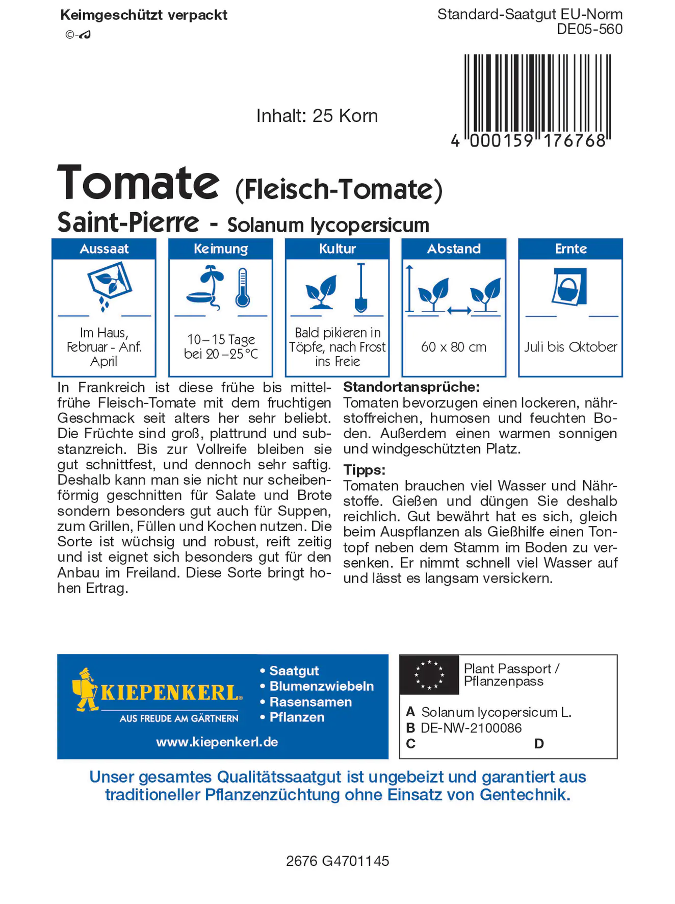Kiepenekerl Fleisch-Tomate Saint Pierre