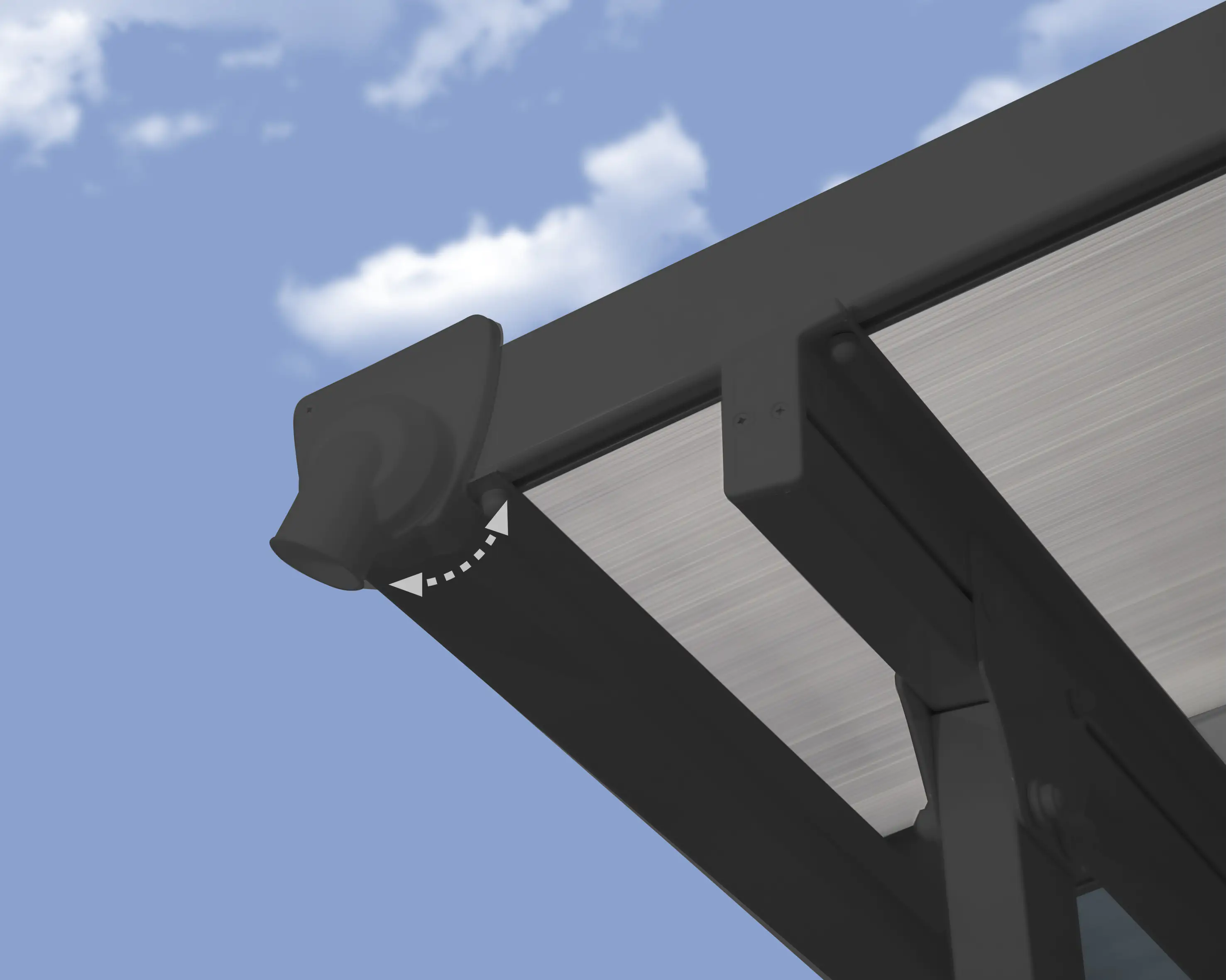 Canopia Terrassenüberdachung Feria 400 x 787 cm anthrazit