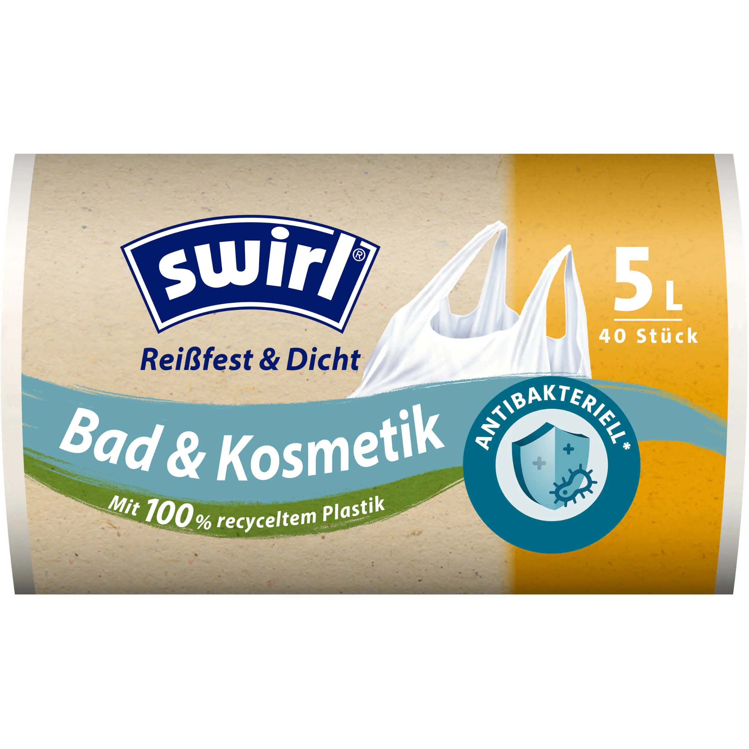 Swirl Müllbeutel mit Tragegriff 5 L 40 Stück