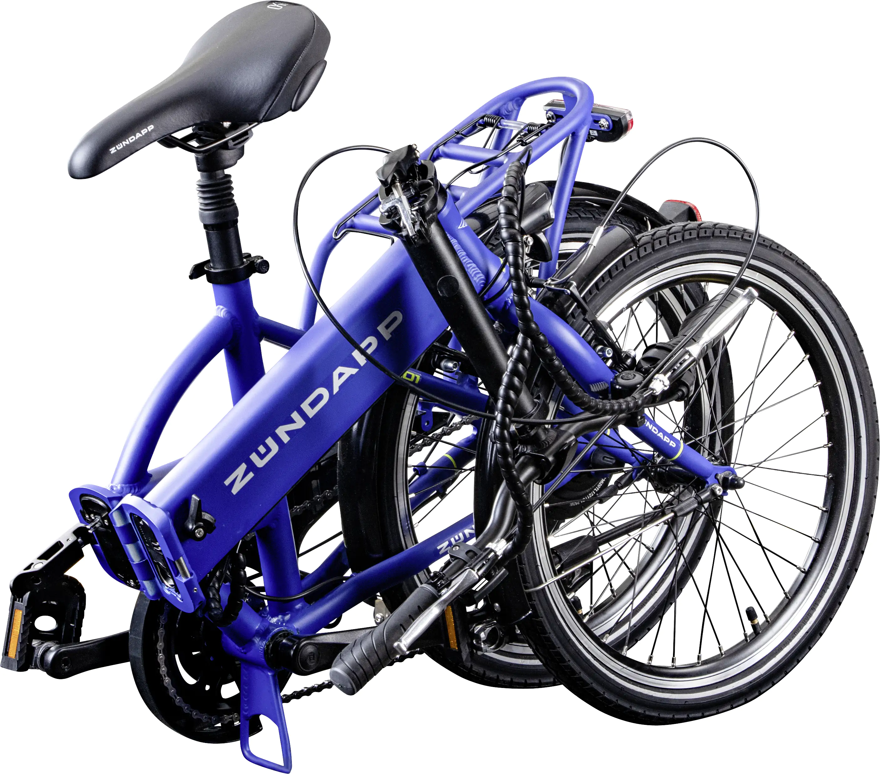 Zündapp E-Bike Faltrad Z101 20 Zoll RH 37cm 6-Gang 270 Wh blau