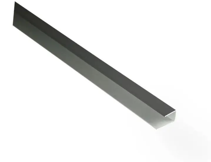 Kovalex Alu-Seitenabschluss eloxiert 250 x 2,4, x 2,7 cm anthrazit