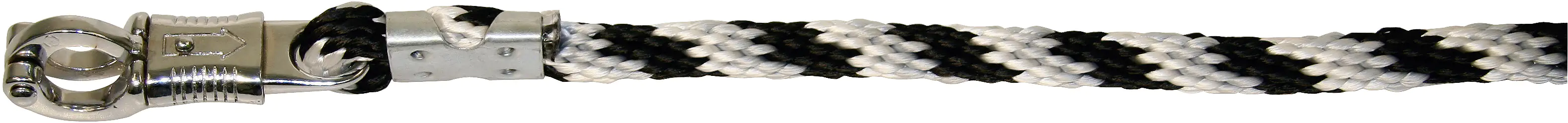 Kerbl Pferde-Führstrick Mustang silber/schwarz/weiß