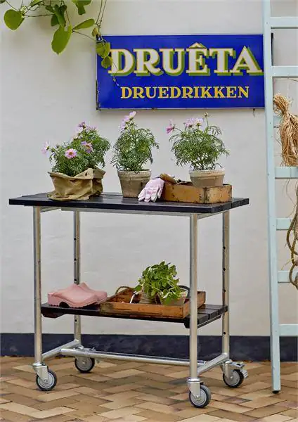 Plus Pflanztisch Urban schwarz 100x50x90cm rechteckig