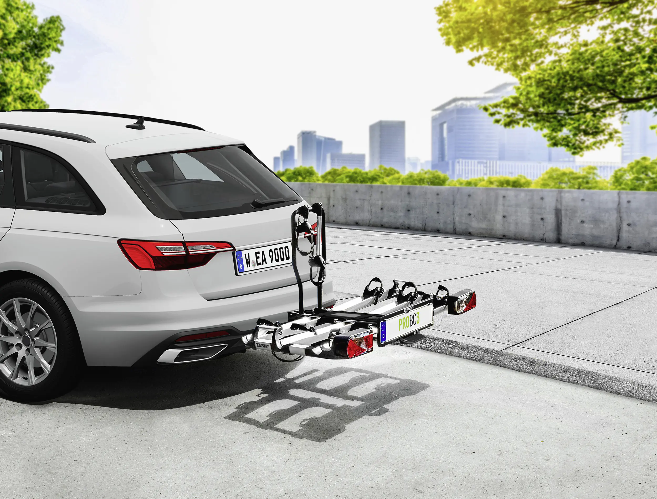 EUFAB Fahrradträger ProBC3 für 3 Fahrräder komplett vormontiert EUFAB Fahrradträger ProBC3 für 3 Fahrräder komplett vormontiert