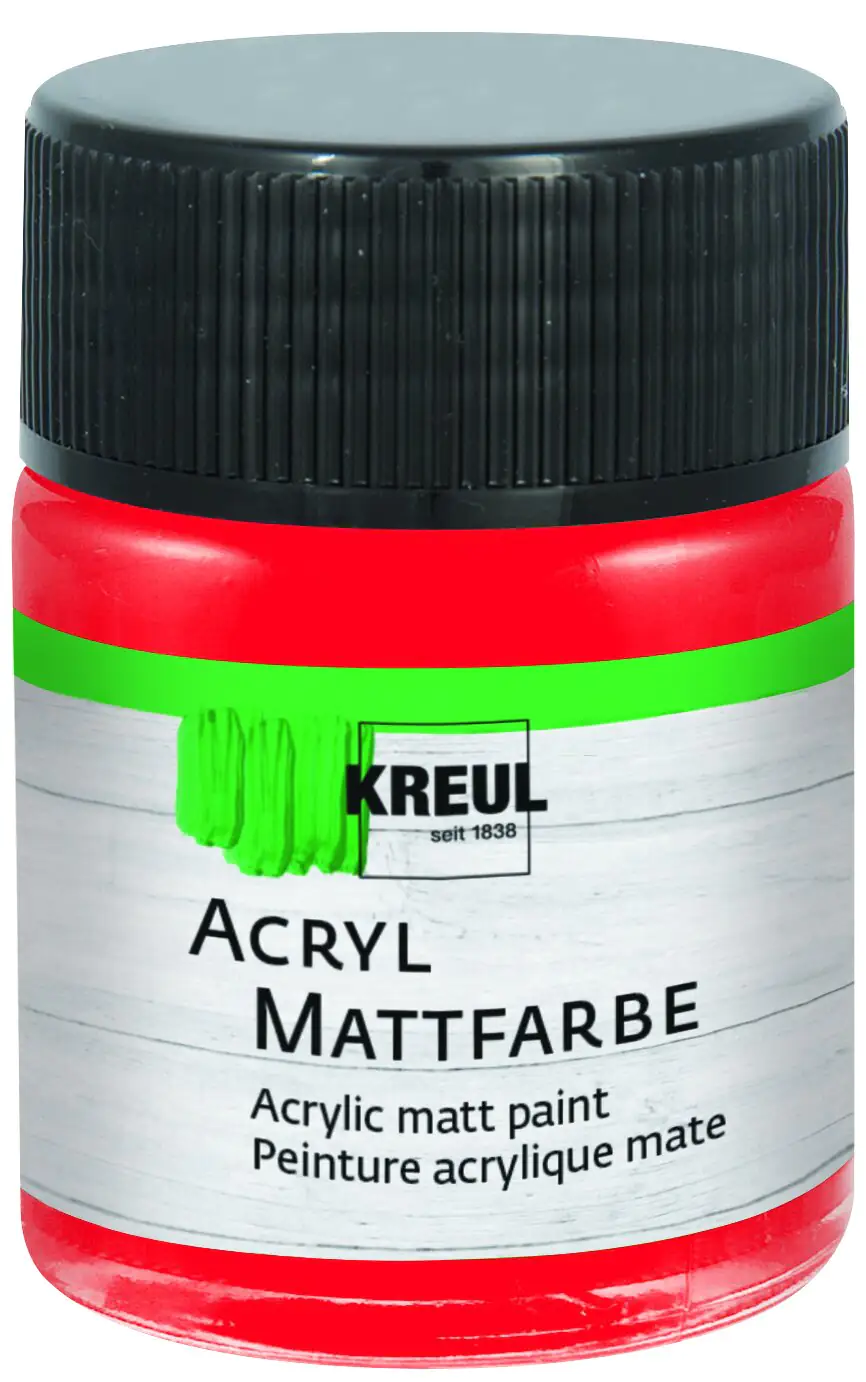 Kreul Acryl Mattfarbe rot 50 ml