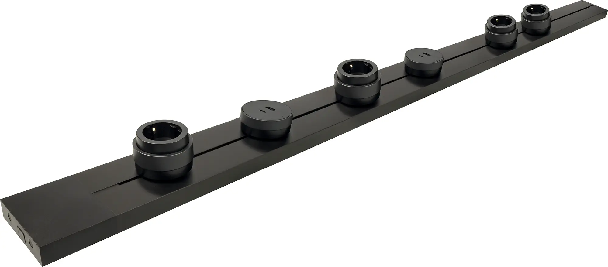 Schwaiger Modulare Stromleiste 100 cm max. 3680W schwarz Schwaiger Modulare Stromleiste 100 cm max. 3680W schwarz