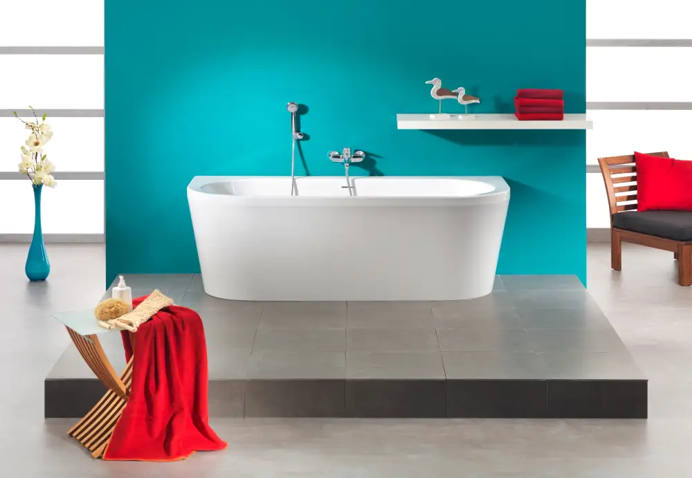Ottofond Freistehende Badewanne Modena 180 x 79 x 44 cm, weiß