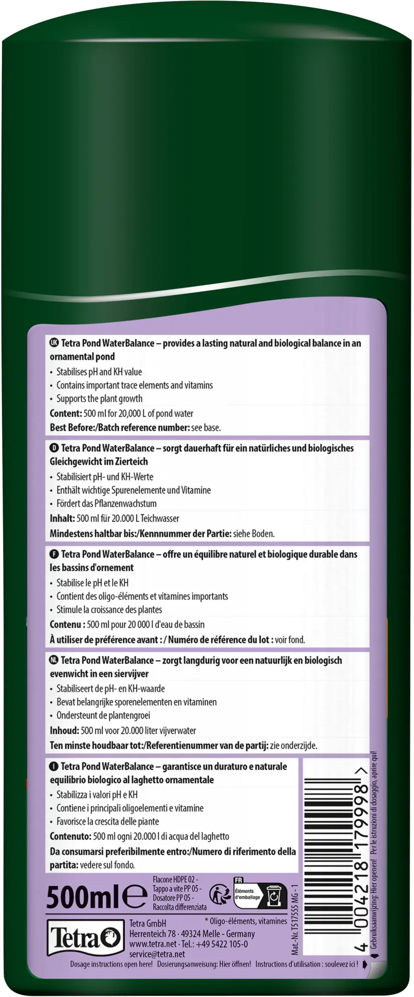 Tetra Wasserpflege Pond WaterBalance 500 ml
