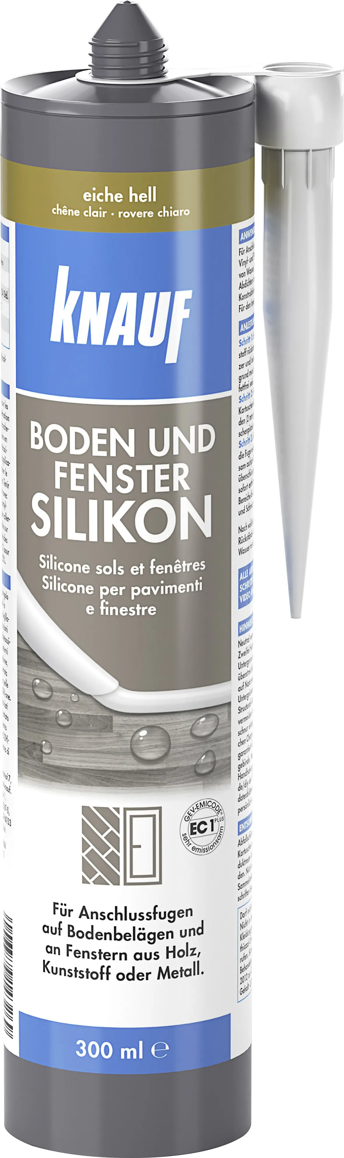 Knauf Boden- & Fenster Silikon 300 ml eiche hell