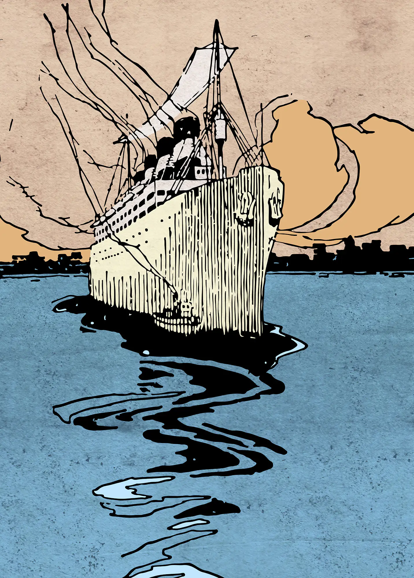 Komar Vlies Fototapete La Nave 200 x 280 cm 